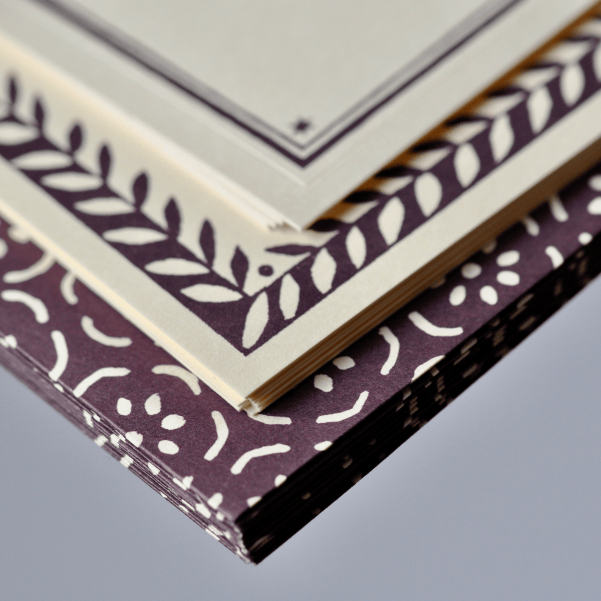 Favorite Story Cambridge Imprint Set of Notecards and Envelopes Small Pear Halves Elderberry