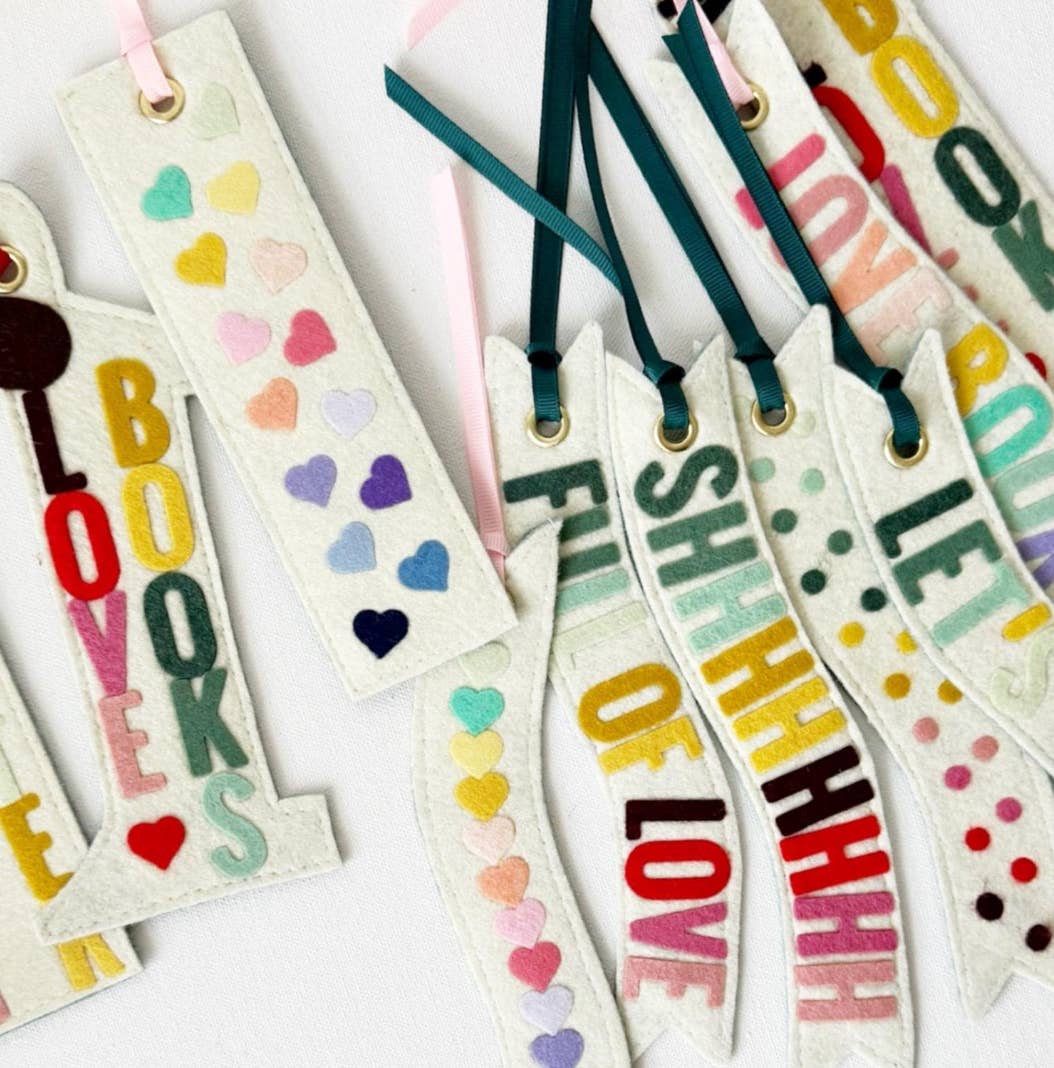 Favorite Story Milo & Mollie Shh… Rainbow Felt Bookmark