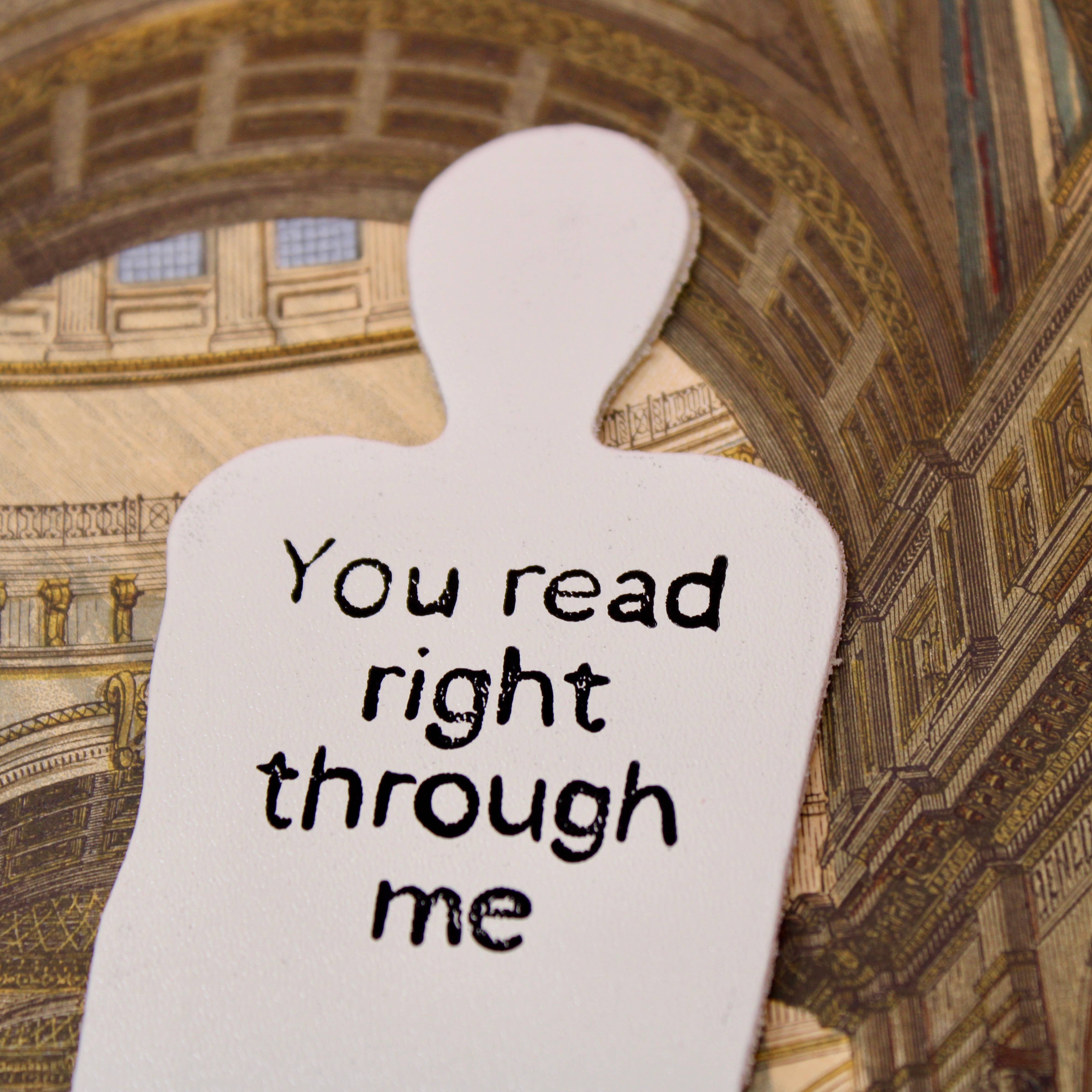 Favorite Story Ark Colour Design Cream Skeleton Bookmark
