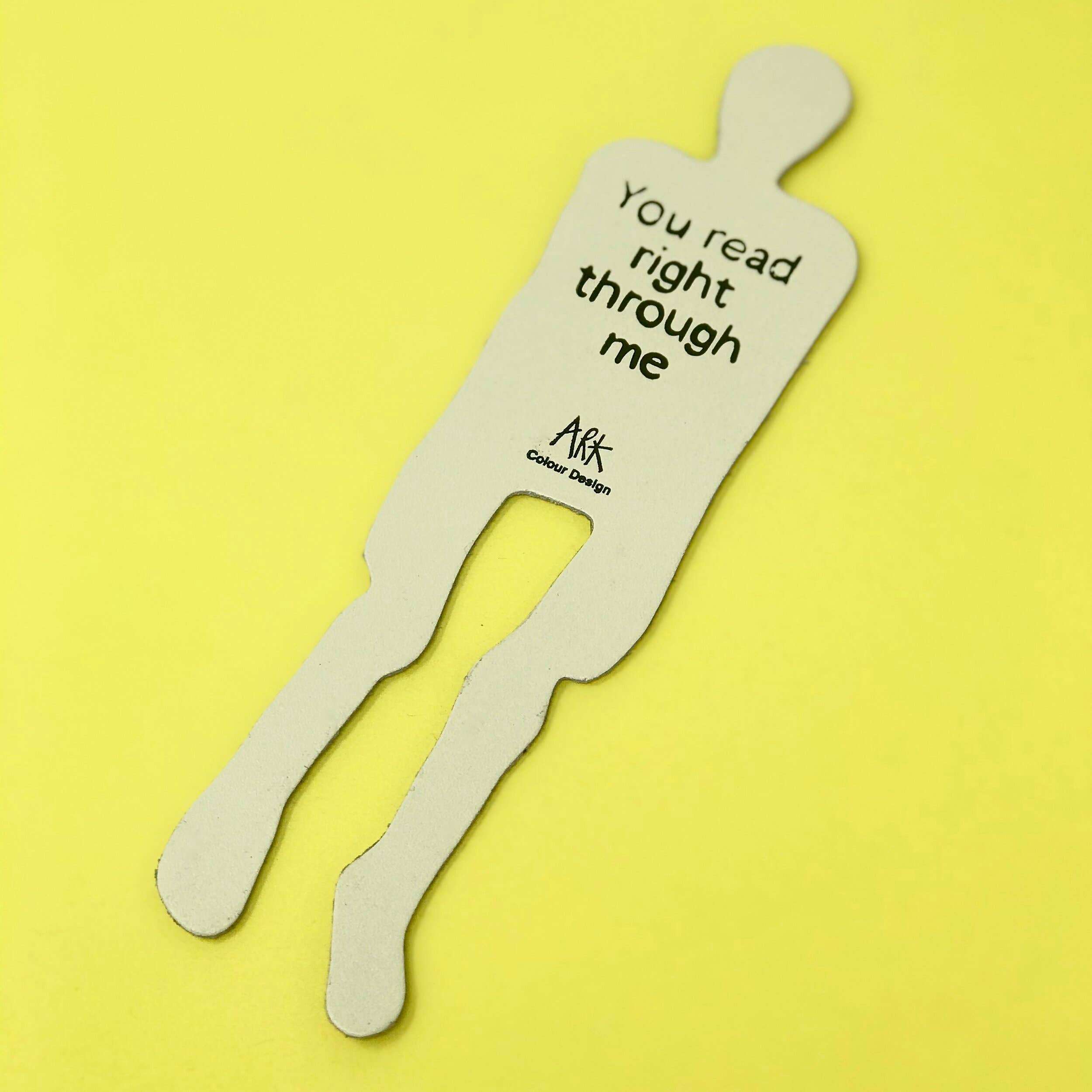 Favorite Story Ark Colour Design Cream Skeleton Bookmark