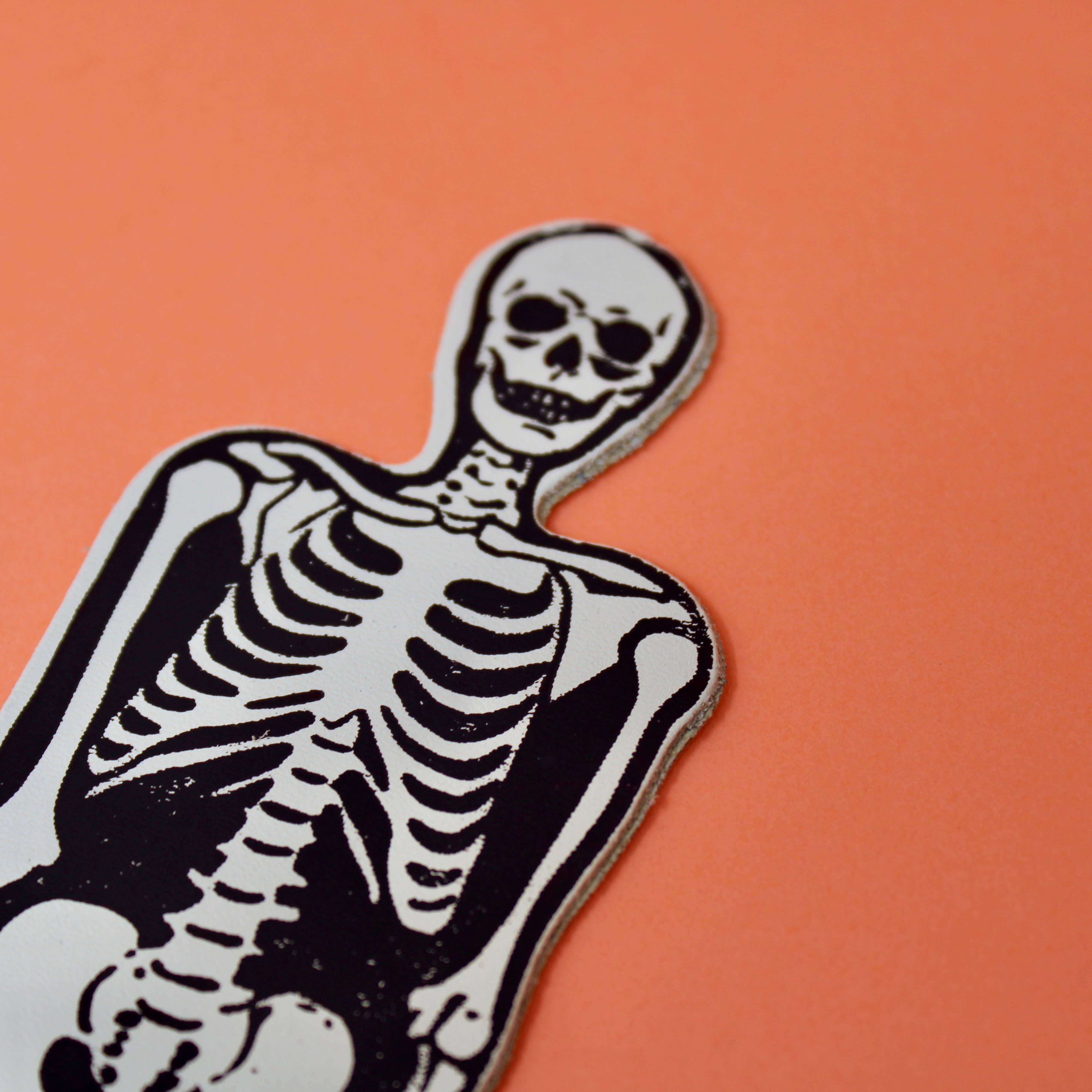 Favorite Story Ark Colour Design Cream Skeleton Bookmark