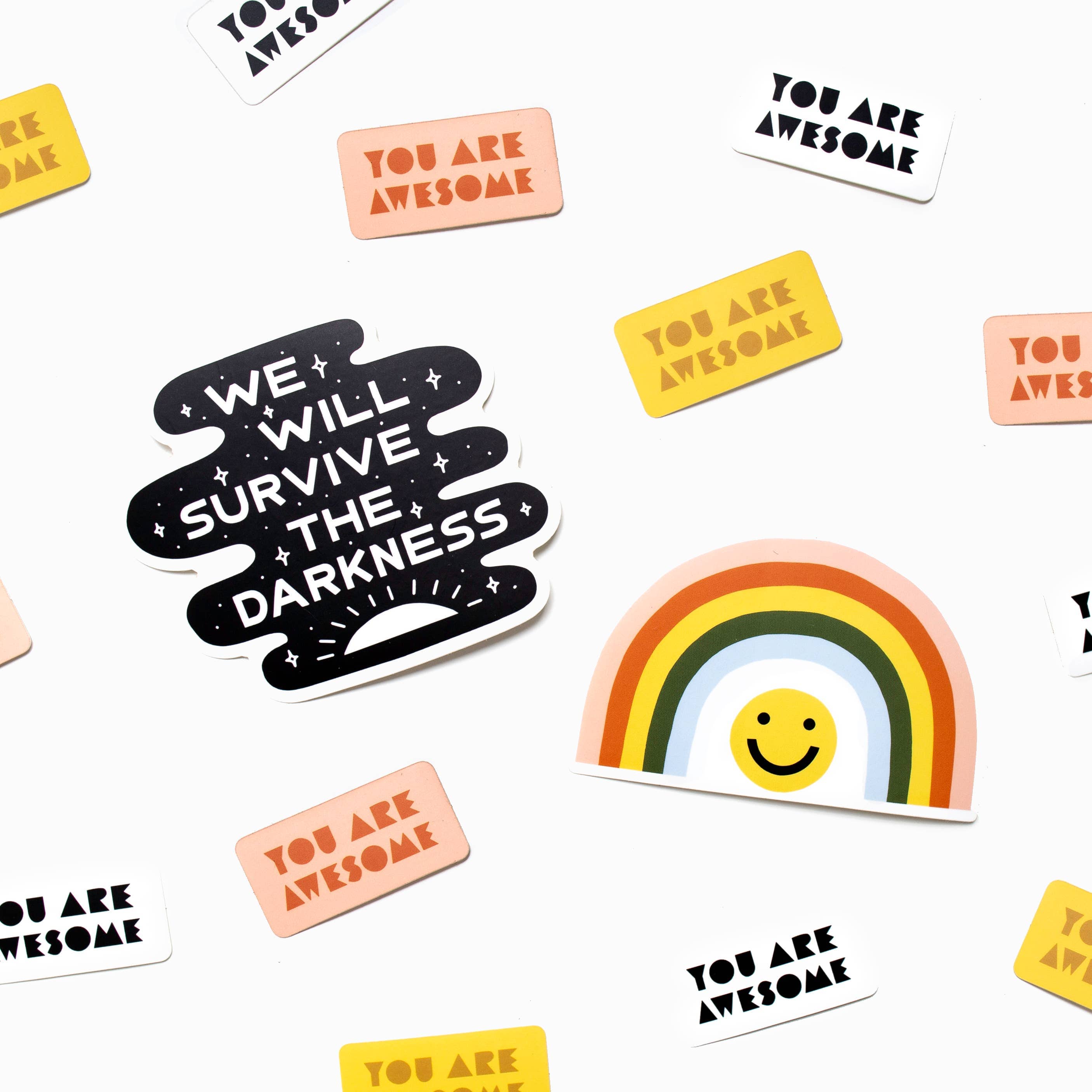 Favorite Story Worthwhile Paper Smile Rainbow Die Cut Sticker