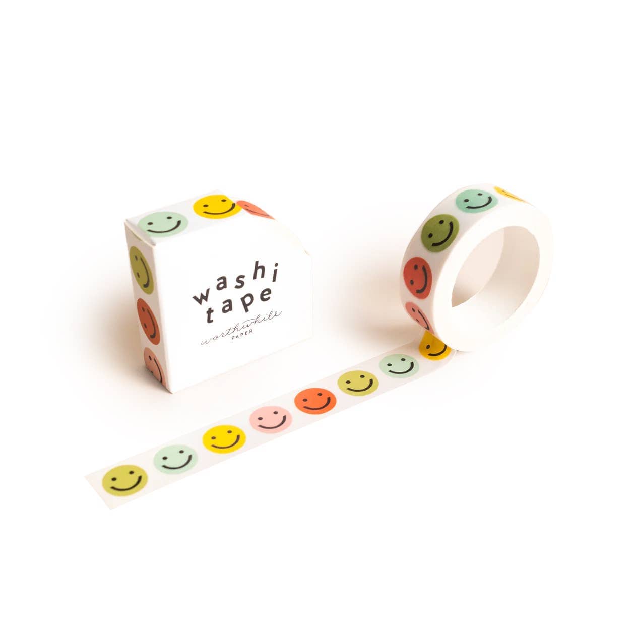 Favorite Story Worthwhile Paper Smiley Face Washi Tape