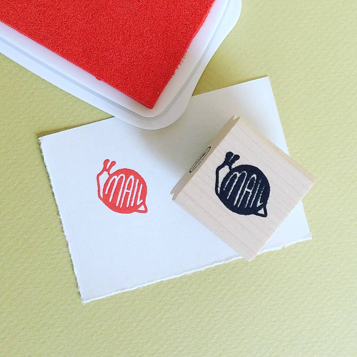 Favorite Story Peppercorn Paper Snail Mail Rubber Stamp