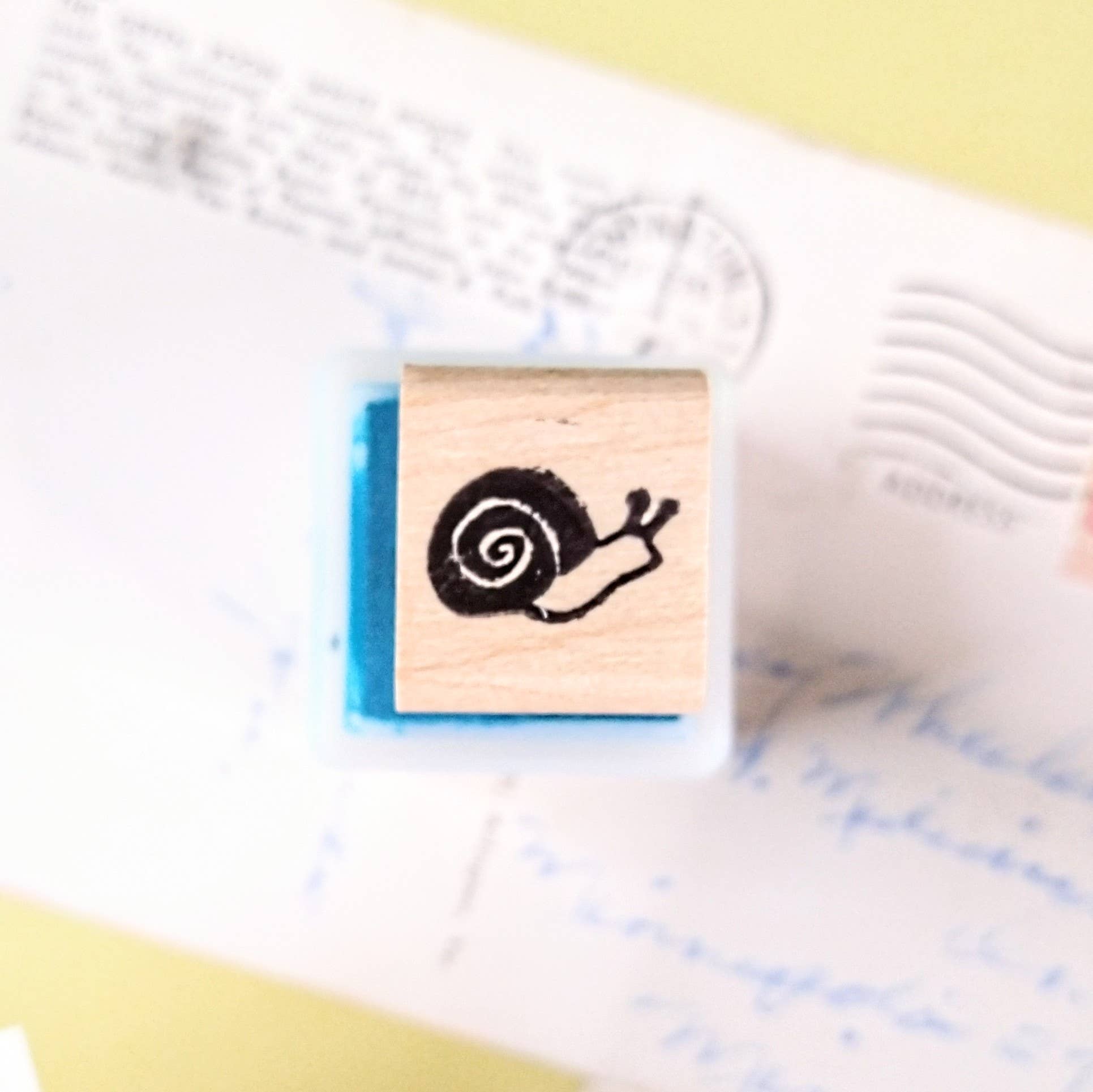 Favorite Story Peppercorn Paper Snail Mini Stamp
