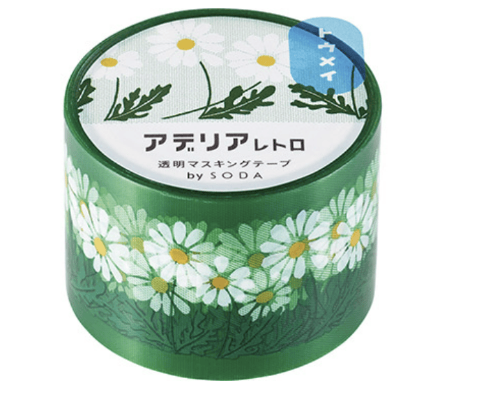 Favorite Story HITOTOKI by KING JIM collage SODA transparent Masking Tape 1.2"  WIDE