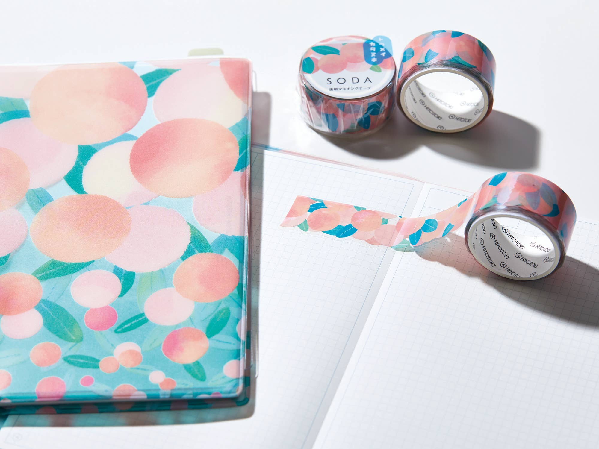 Favorite Story HITOTOKI by KING JIM grass SODA transparent Masking Tape