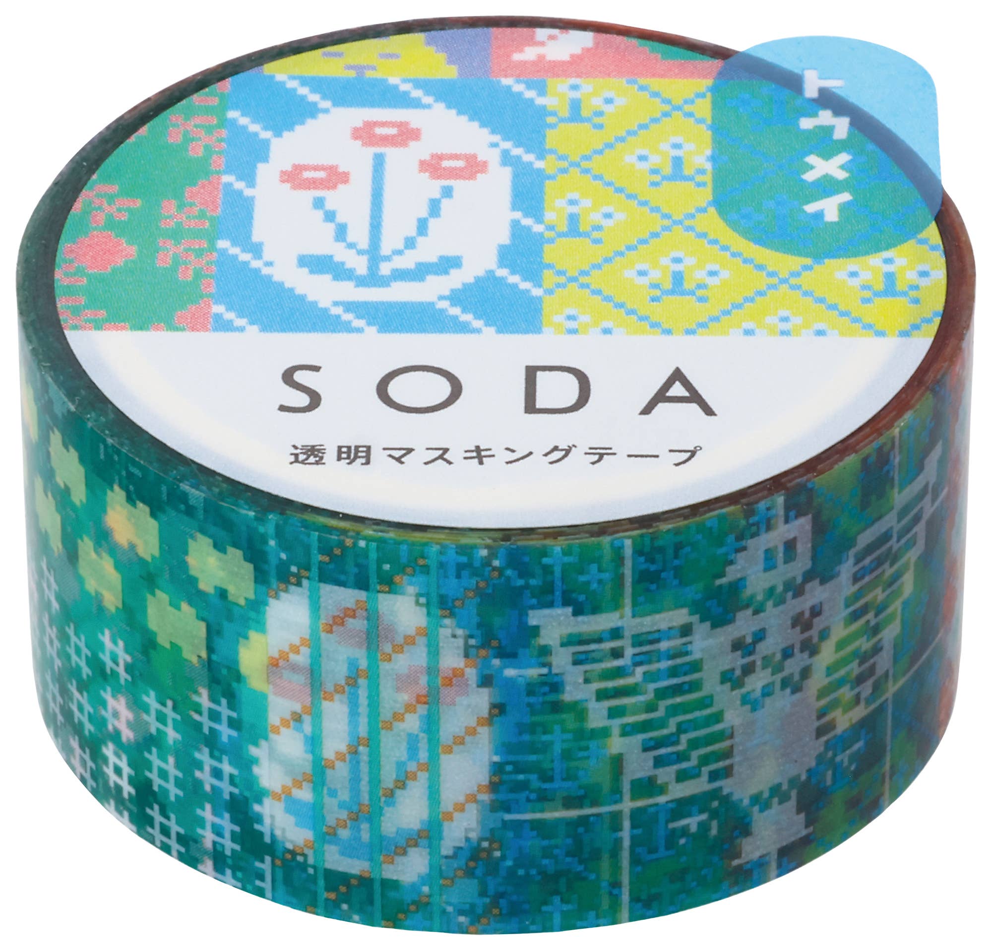 Favorite Story HITOTOKI by KING JIM grass SODA transparent Masking Tape