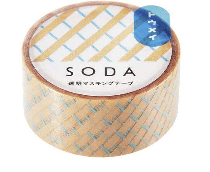 Favorite Story HITOTOKI by KING JIM grass SODA transparent Masking Tape