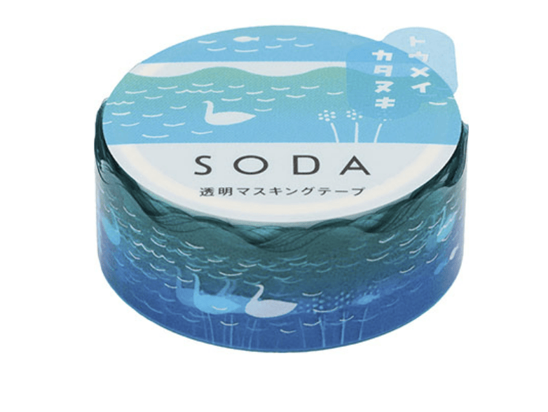 Favorite Story HITOTOKI by KING JIM grass SODA transparent Masking Tape