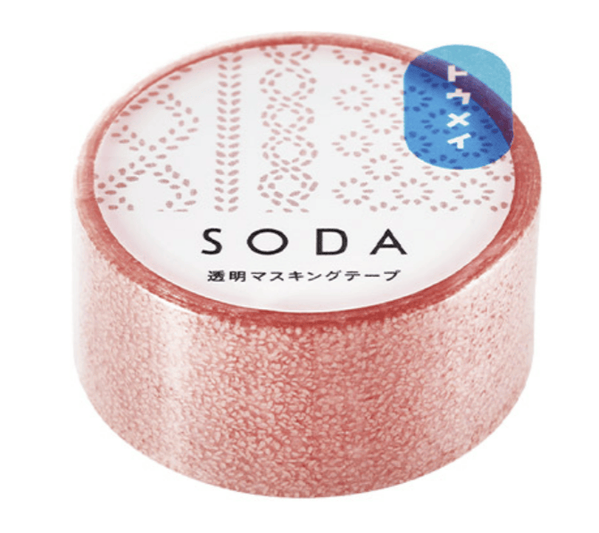 Favorite Story HITOTOKI by KING JIM grass SODA transparent Masking Tape