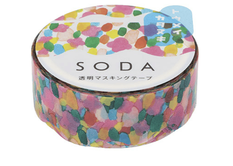 Favorite Story HITOTOKI by KING JIM grass SODA transparent Masking Tape