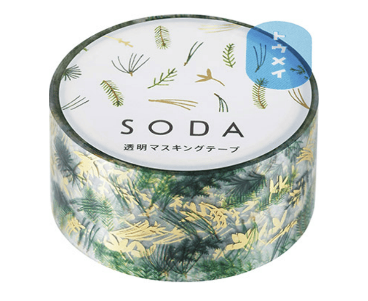 Favorite Story HITOTOKI by KING JIM grass SODA transparent Masking Tape
