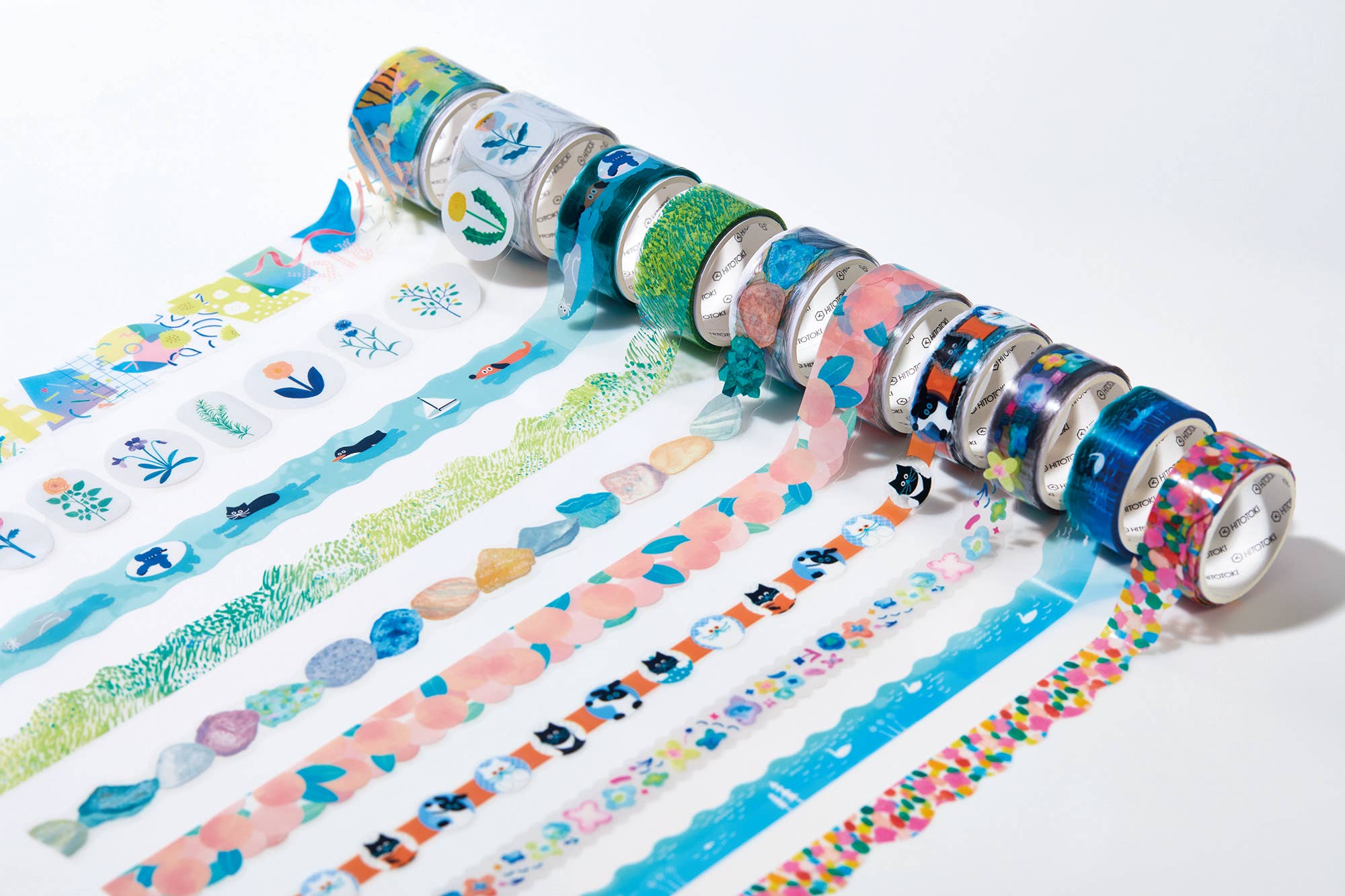 Favorite Story HITOTOKI by KING JIM grass SODA transparent Masking Tape
