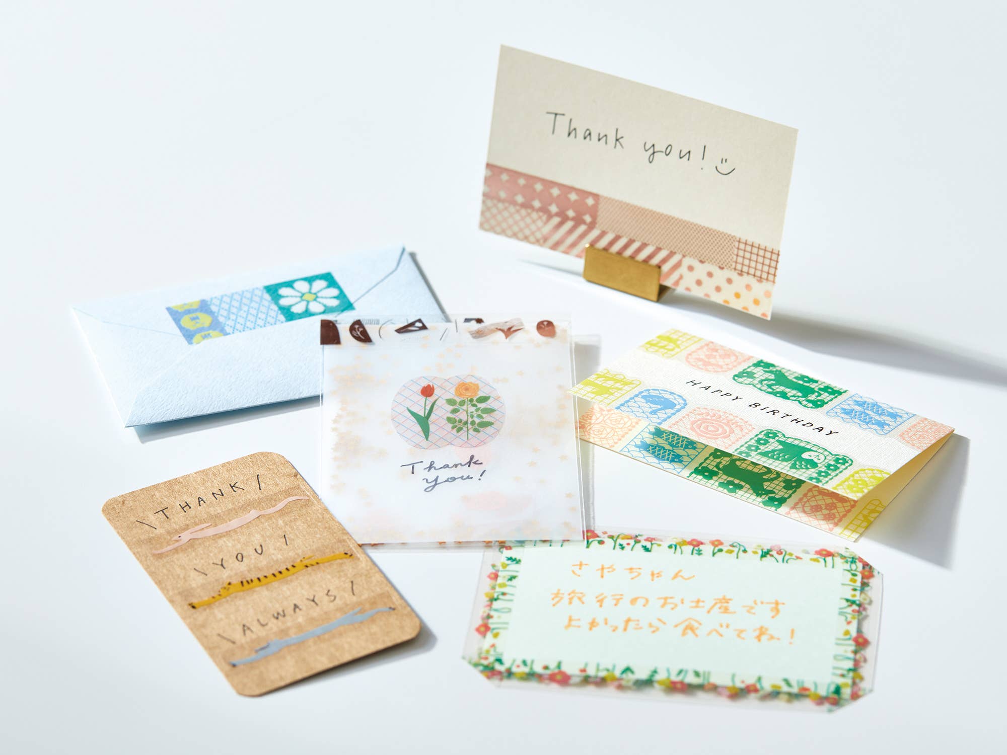 Favorite Story HITOTOKI by KING JIM SODA transparent Masking Tape THIN 0.4" wide