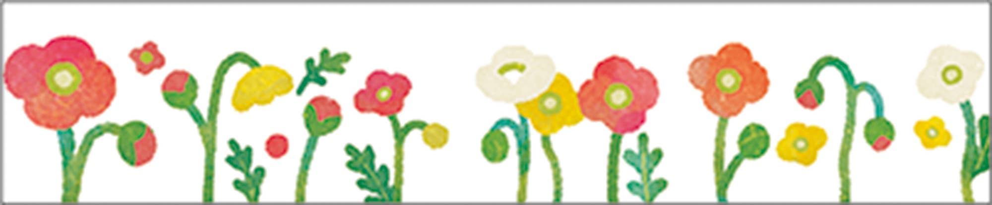 Favorite Story HITOTOKI by KING JIM SODA transparent Masking Tape THIN 0.4" wide