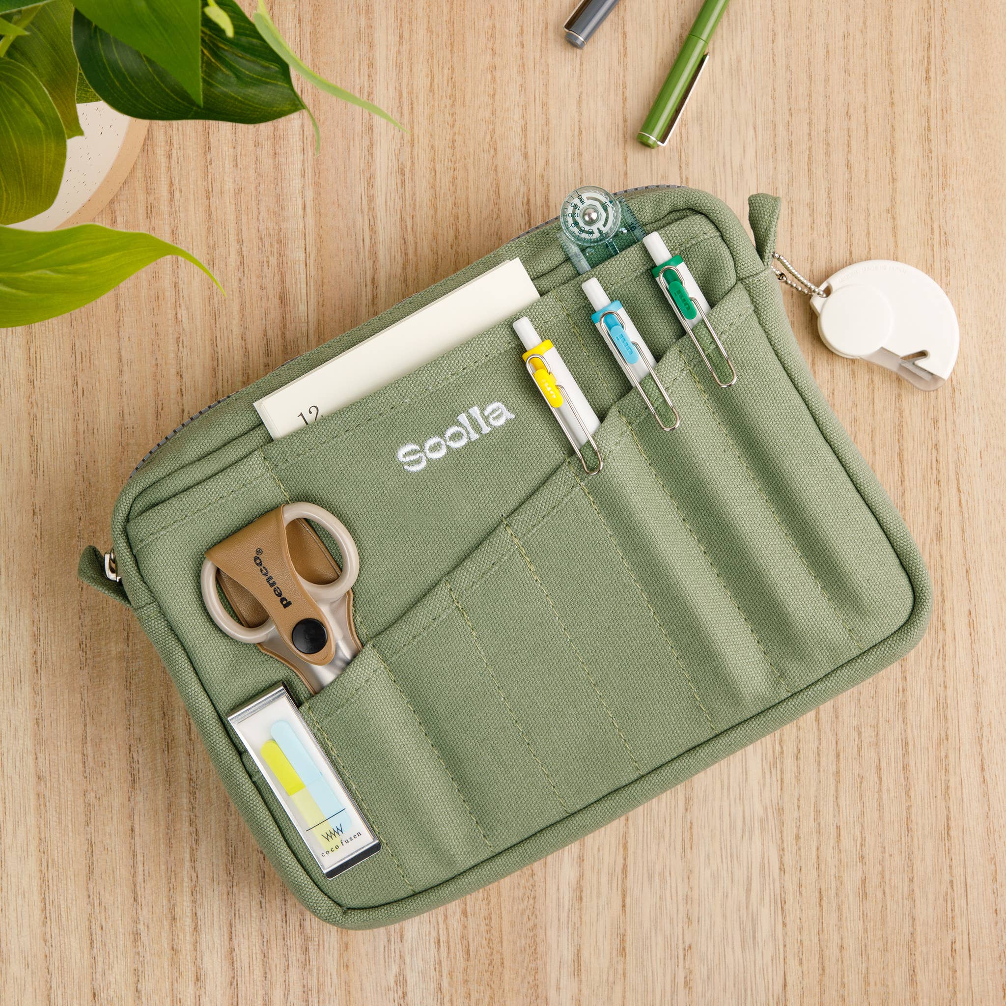 Favorite Story Soolla Ganja Green Soolla® Studio Pouch, Ganja Green