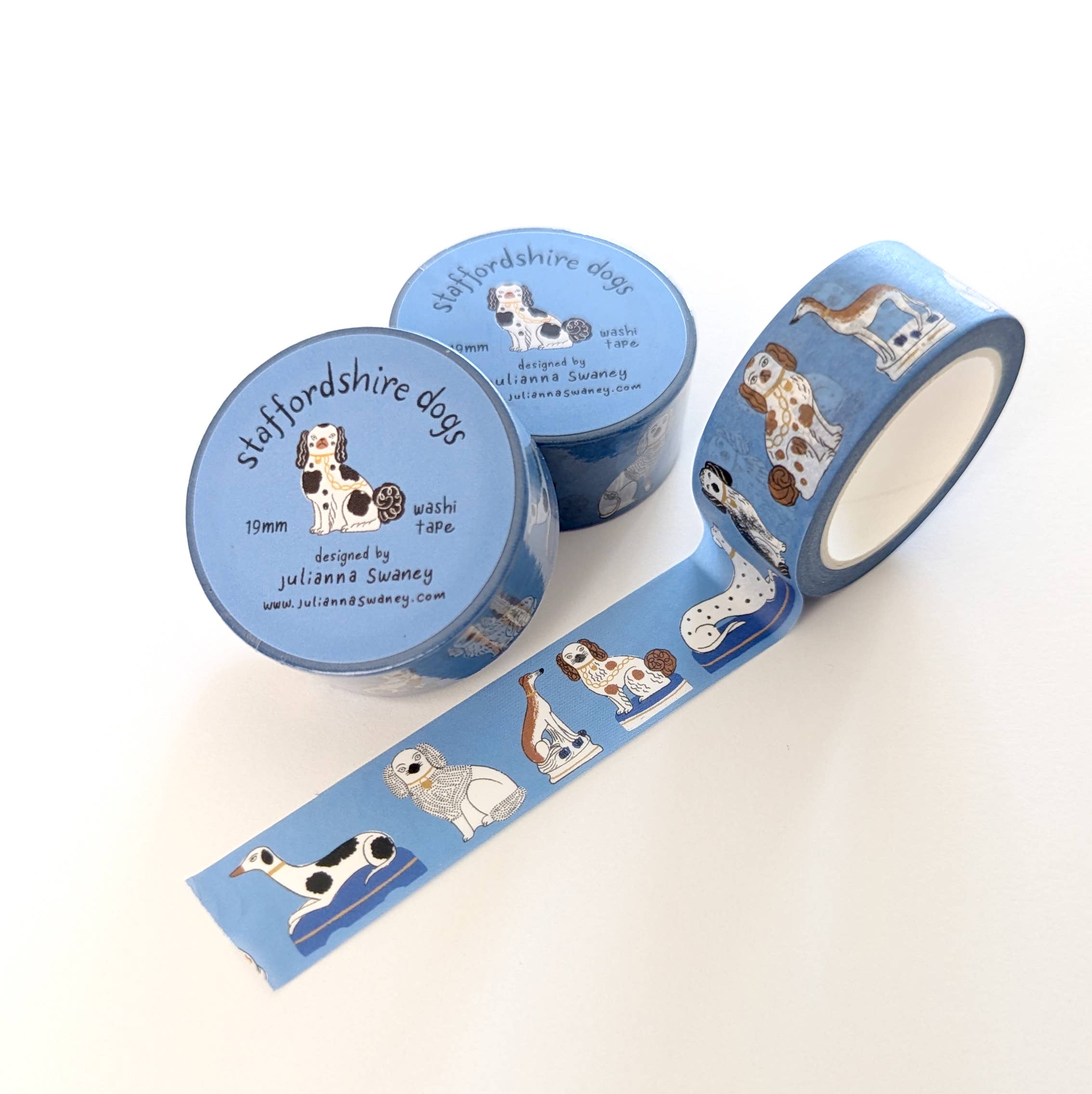 Favorite Story Julianna Swaney Staffordshire Dogs  Washi Tape 19mm