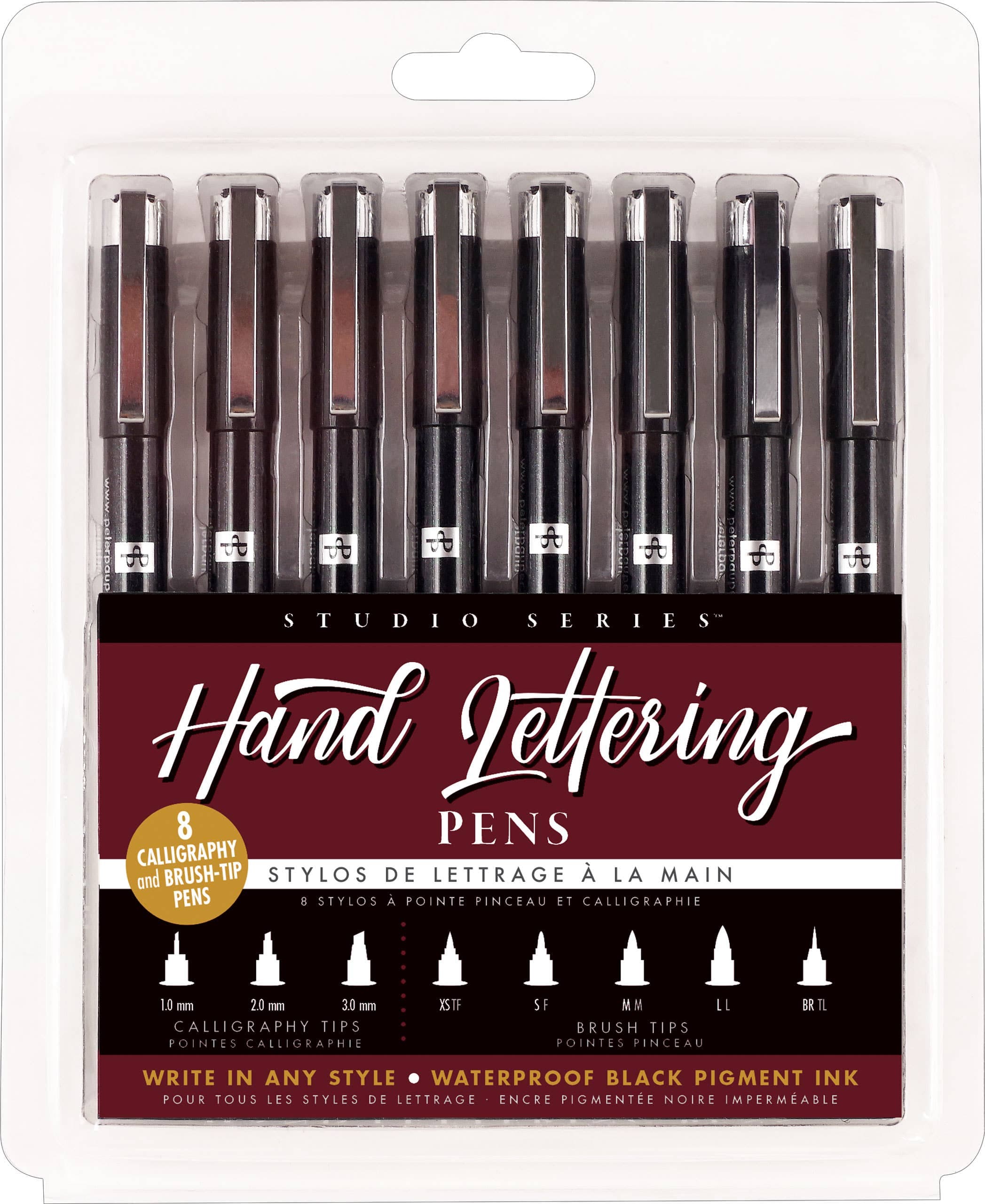 Favorite Story Peter Pauper Press Studio Series Hand Lettering Pens (set of 8)