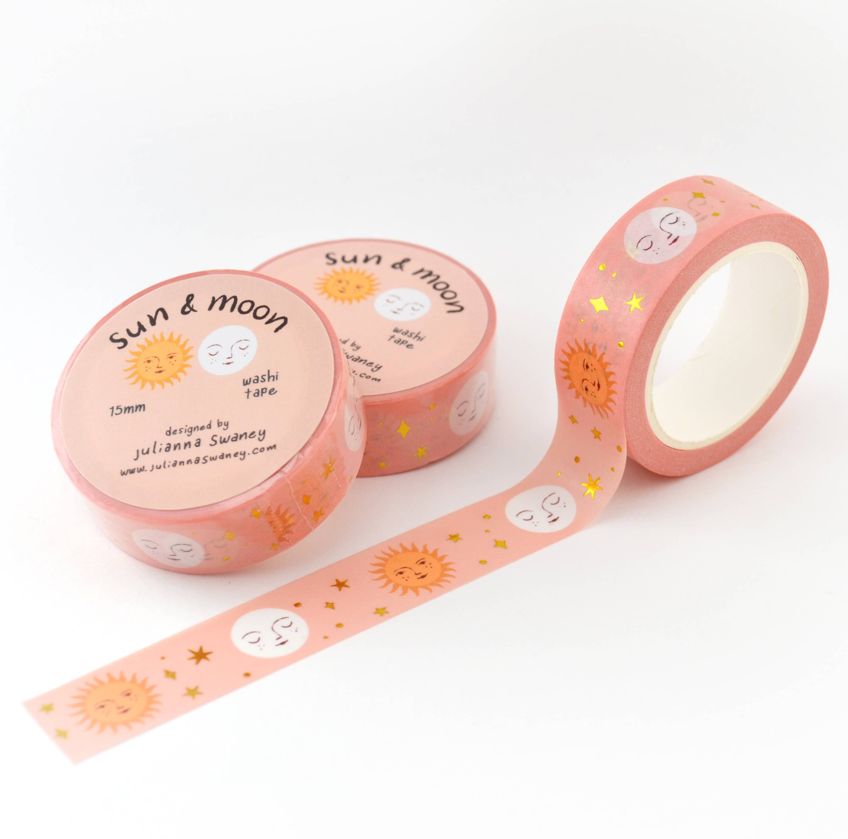 Favorite Story Julianna Swaney Sun & Moon Gold Foil 15mm Washi Tape