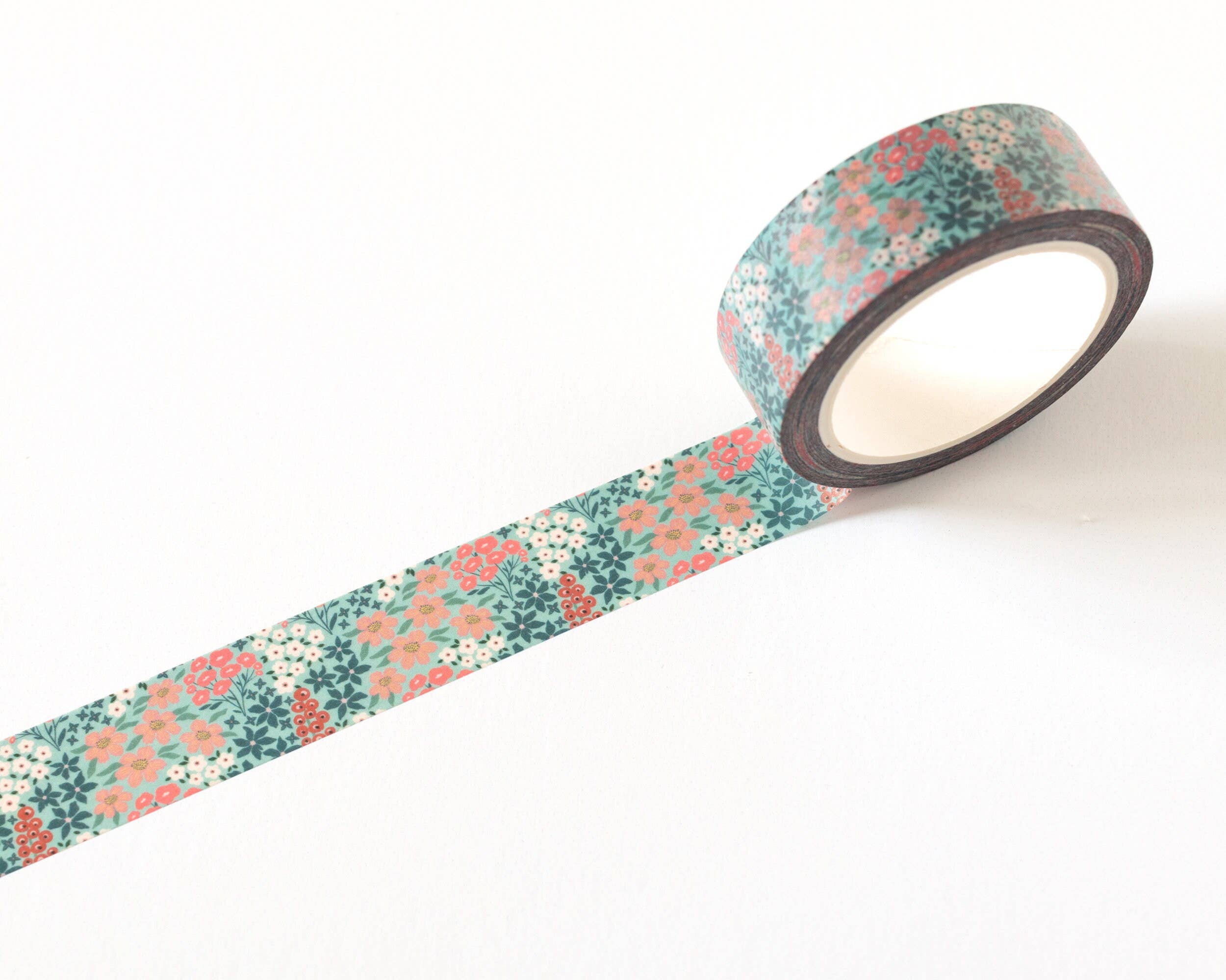 Favorite Story RippleSplash Studio Teal Garden Floral Washi Tape