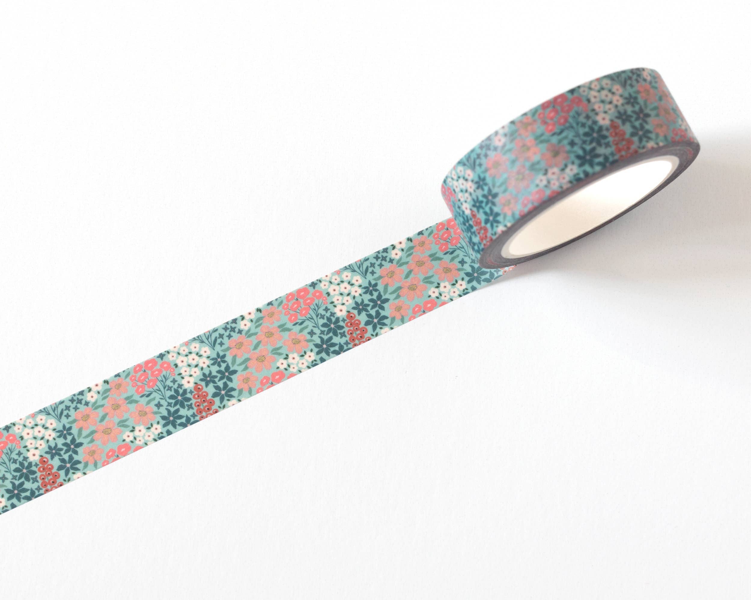Favorite Story RippleSplash Studio Teal Garden Floral Washi Tape