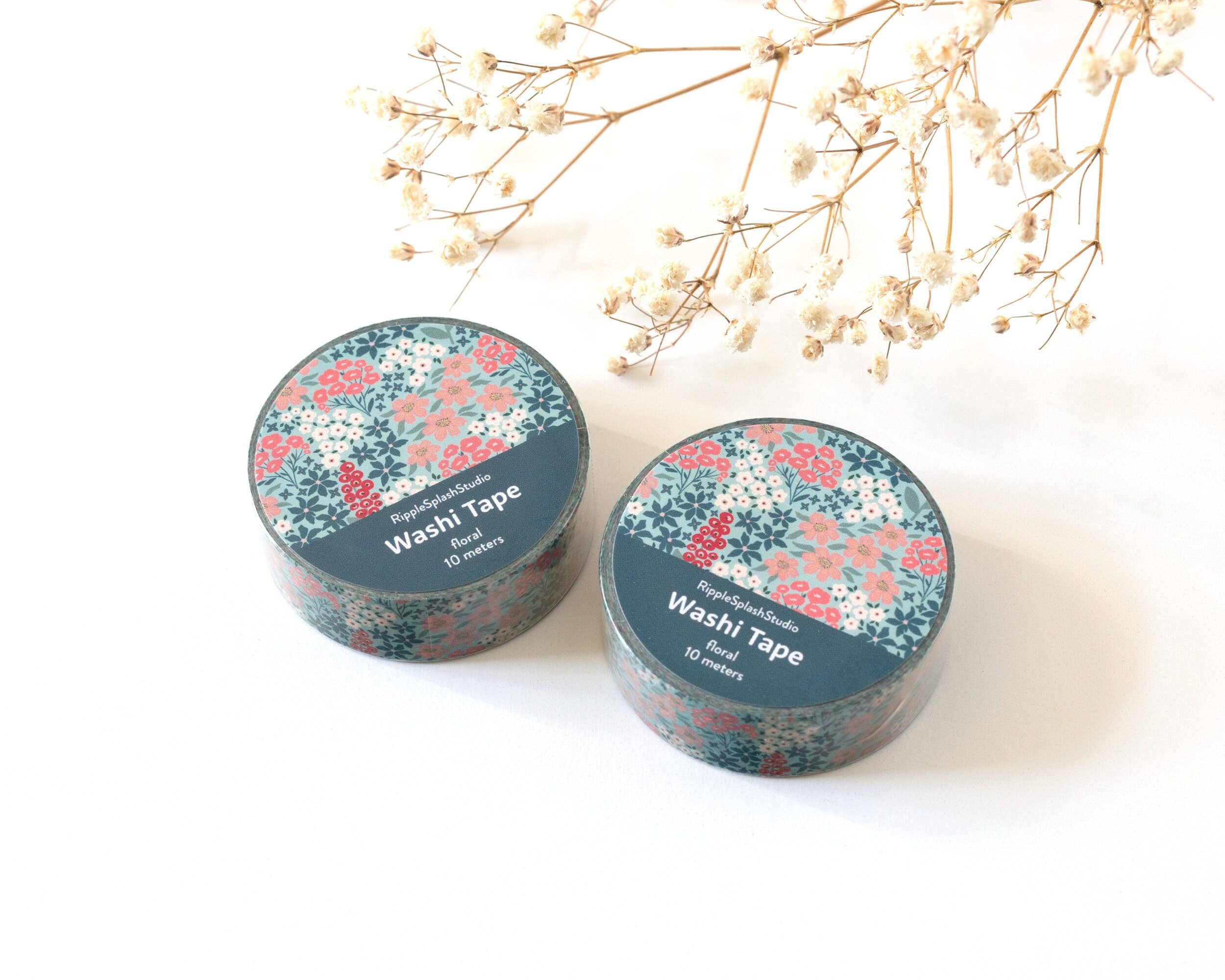 Favorite Story RippleSplash Studio Teal Garden Floral Washi Tape