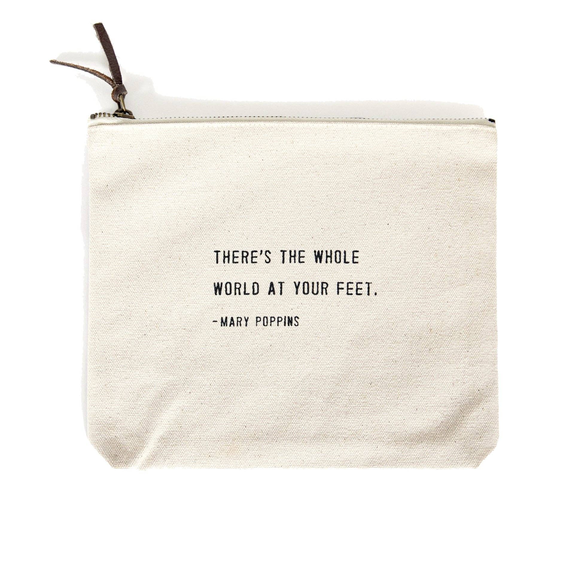 Favorite Story Sugarboo & Co There's The Whole World (Mary Poppins) Canvas Zip Bag