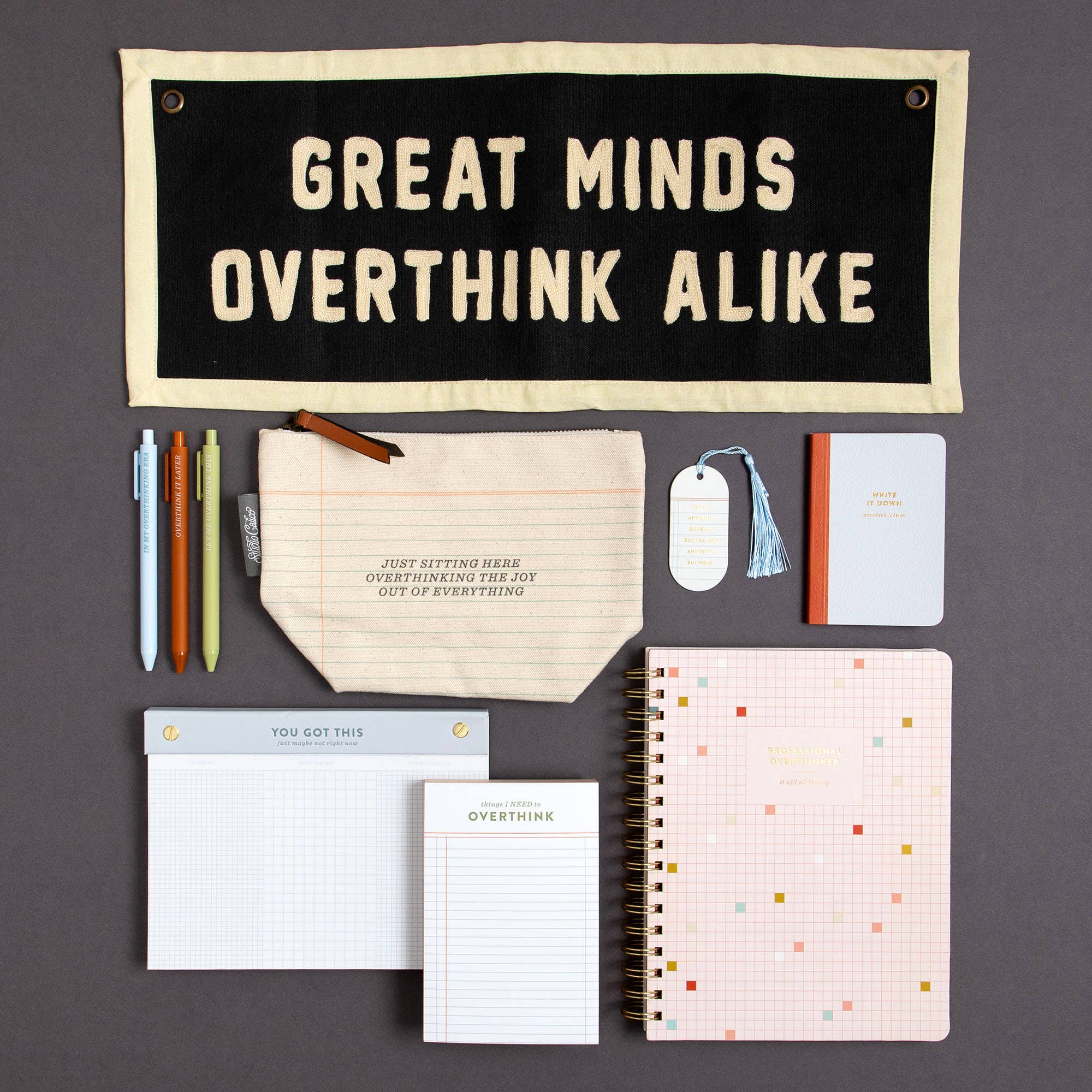 Favorite Story Studio Calico Things I Need To Overthink 4x6 Notepad