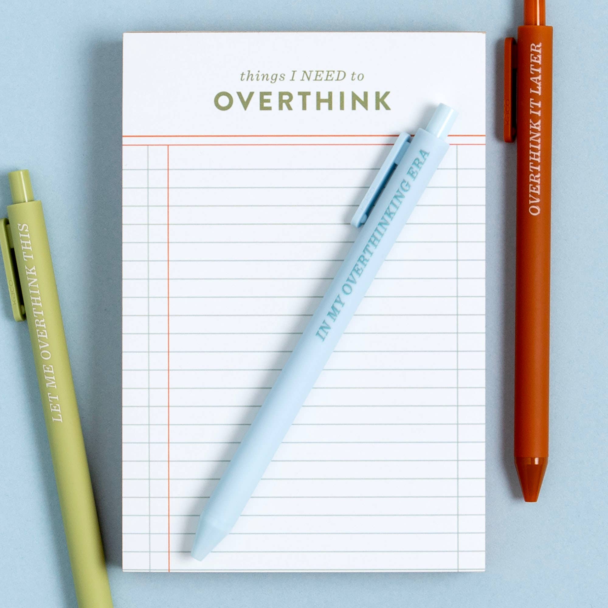 Favorite Story Studio Calico Things I Need To Overthink 4x6 Notepad