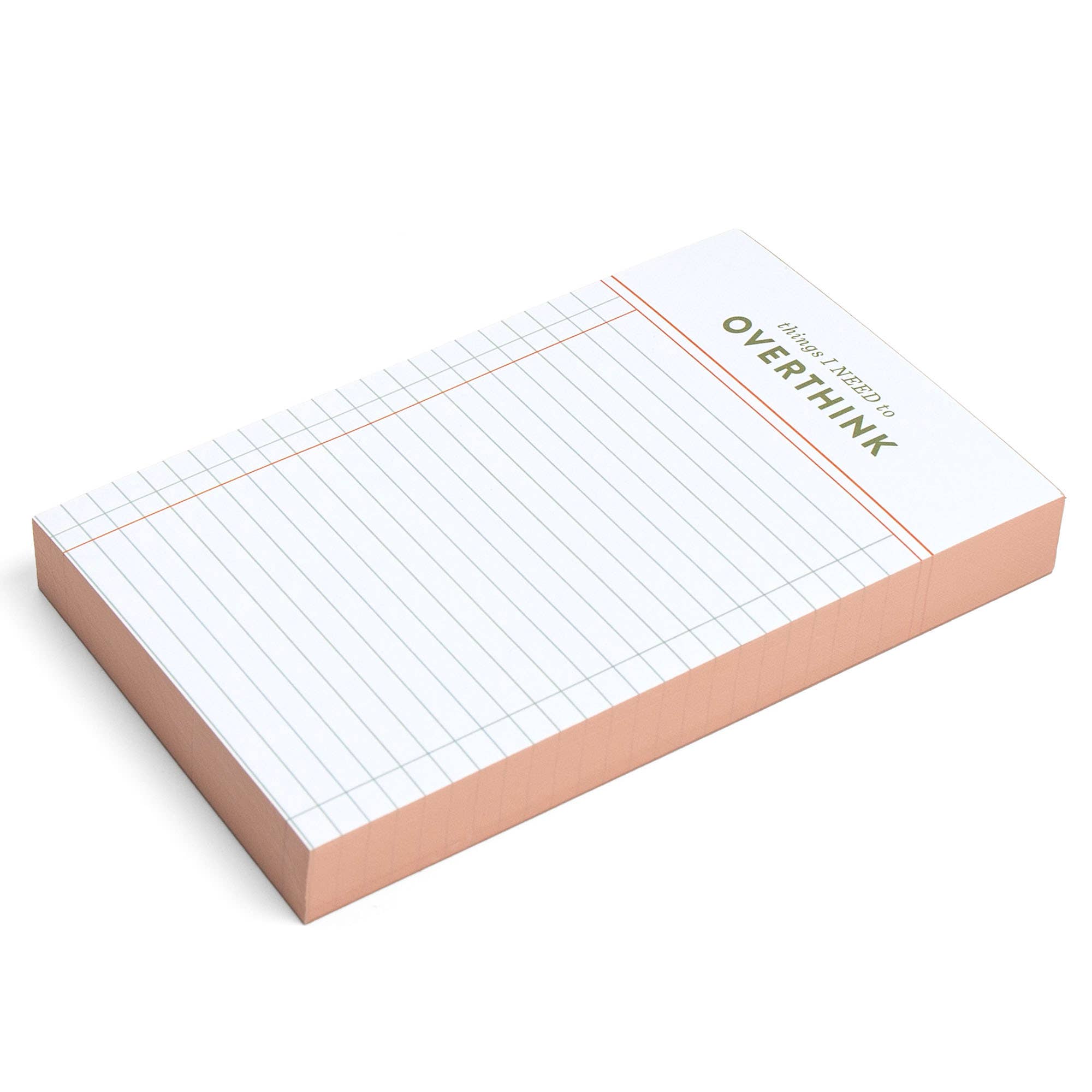 Favorite Story Studio Calico Things I Need To Overthink 4x6 Notepad