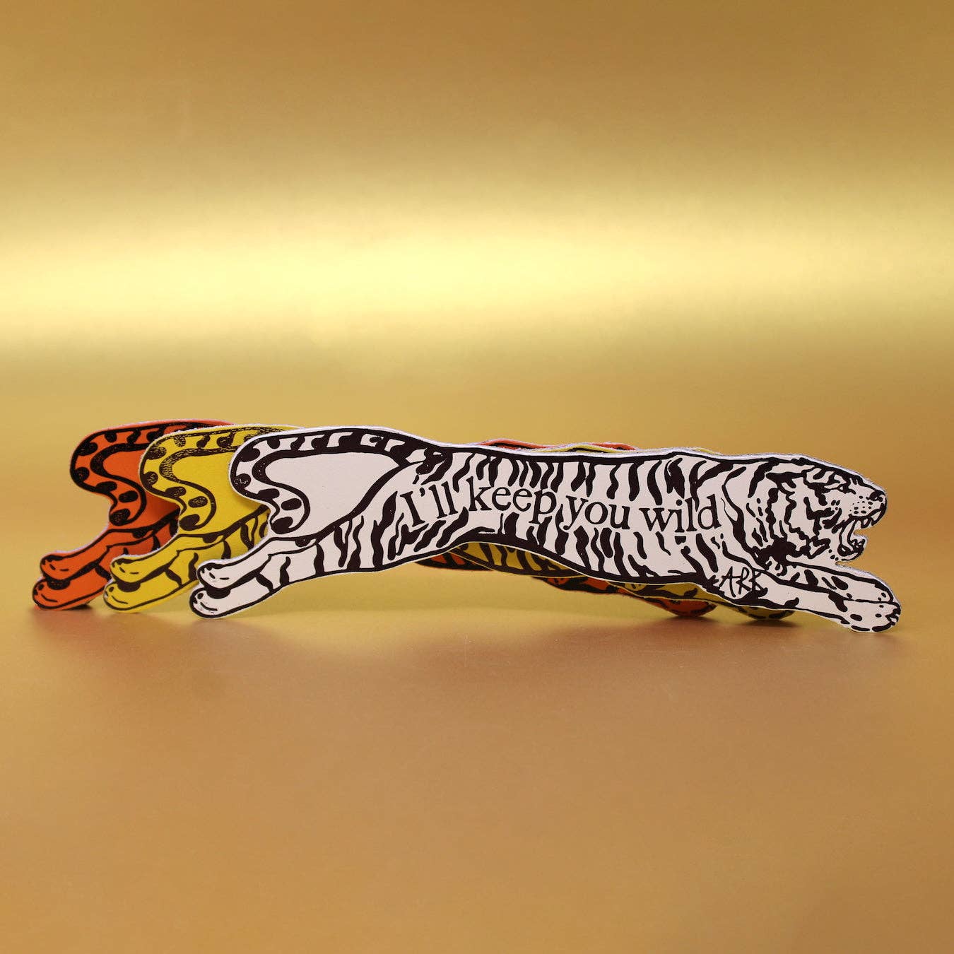 Favorite Story Ark Colour Design Cream Tiger-Bookmark