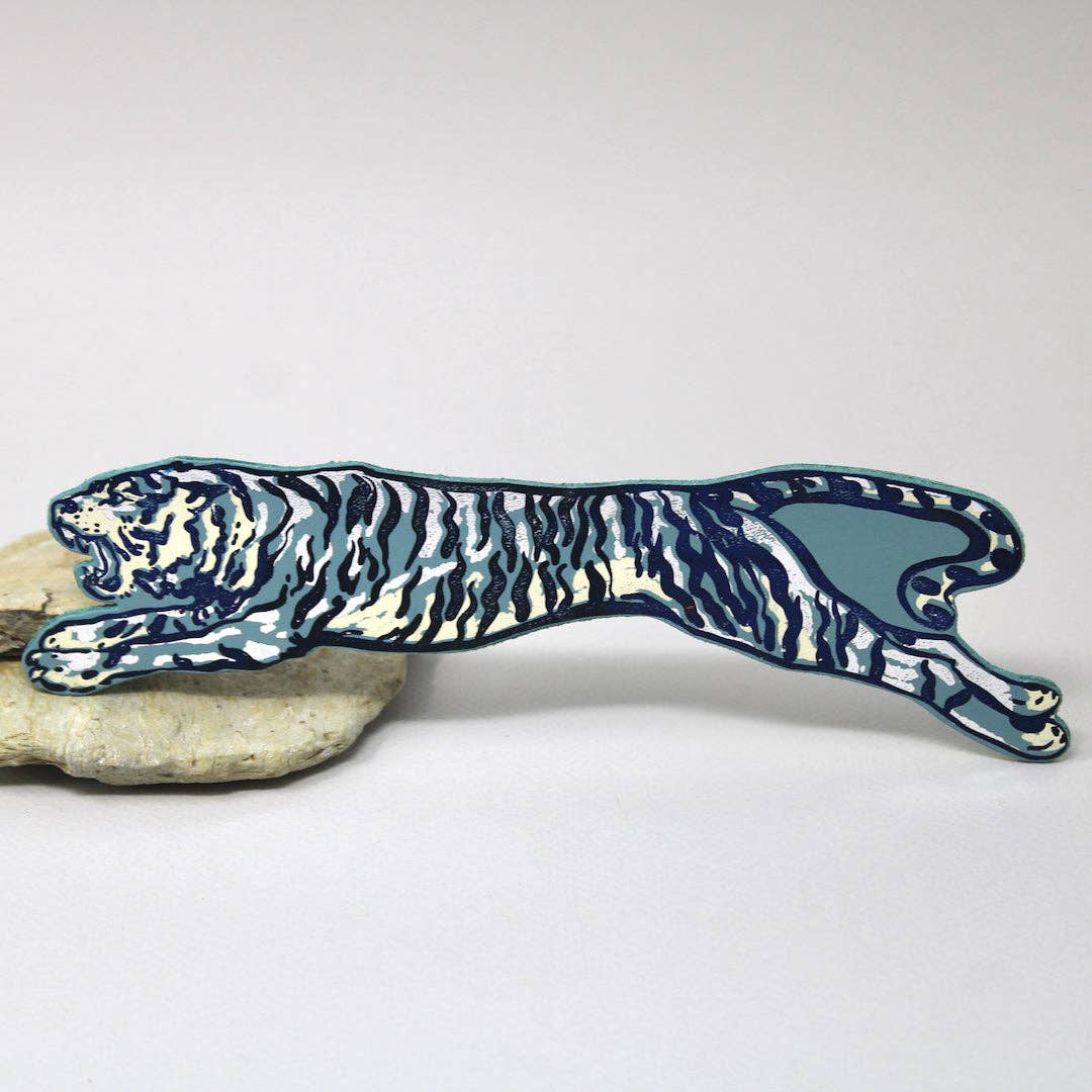 Favorite Story Ark Colour Design Heritage Blue Tiger Bookmark