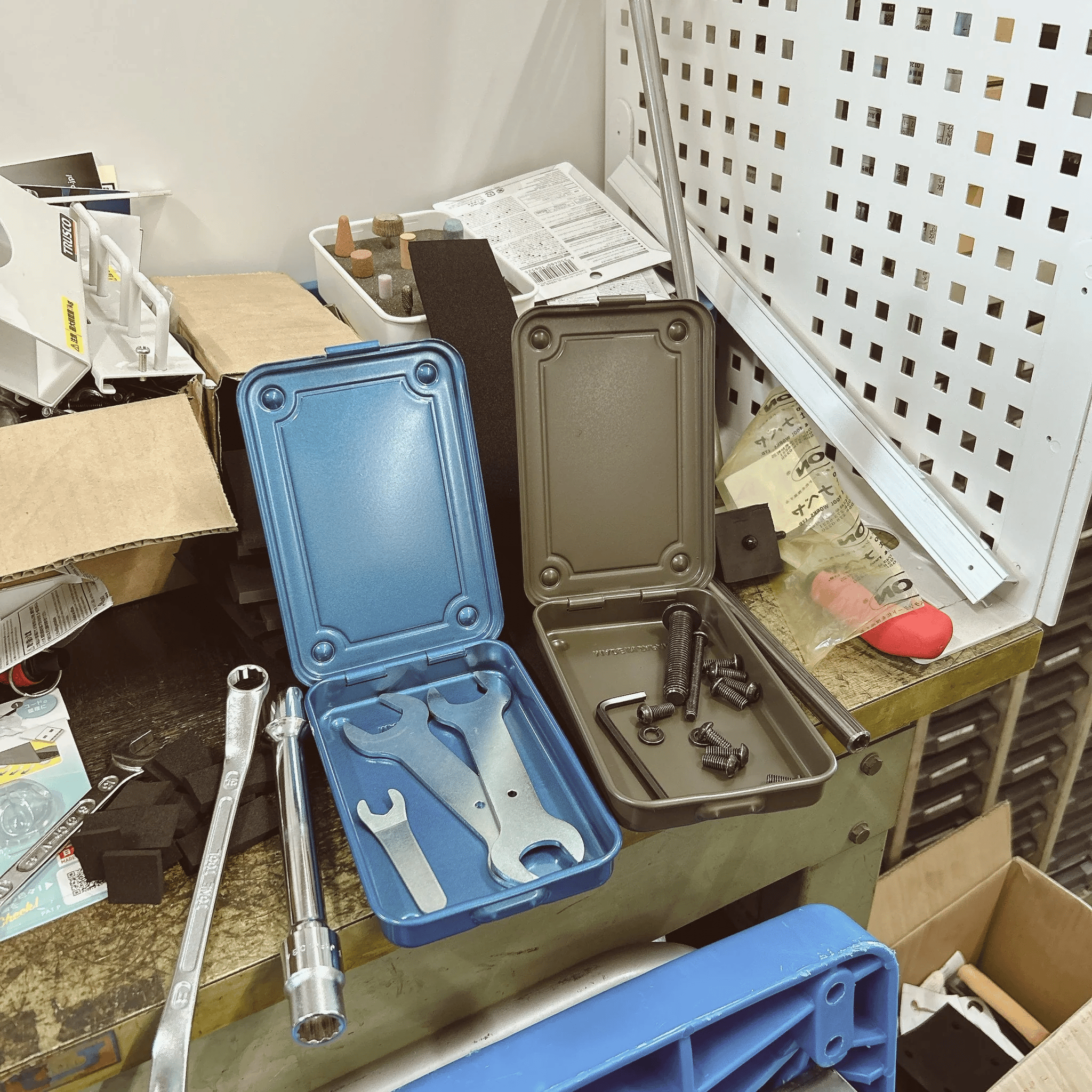 Favorite Story Ameico Indigo Toyo - Steel Stackable Storage Box T-152