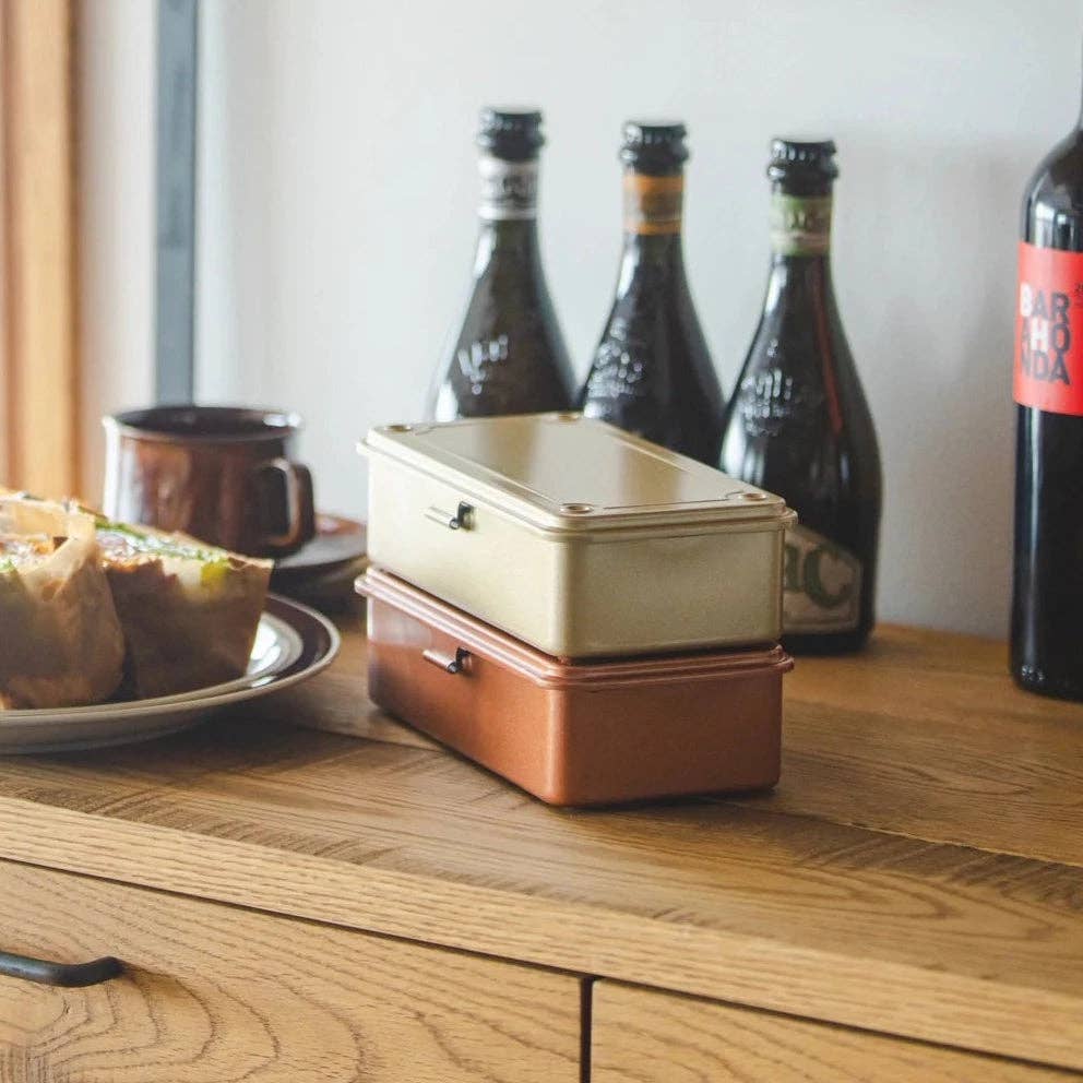 Favorite Story Ameico Blue Toyo - Steel Stackable Storage Box T-190