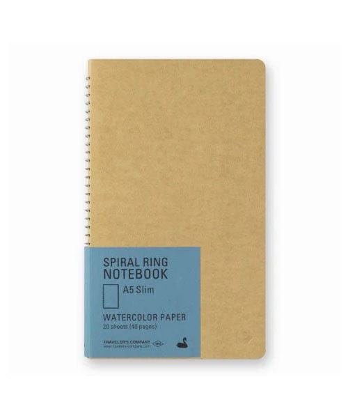 Favorite Story Traveler's Company Traveler's Company Spiral Ring Notebook- A5, Watercolor Paper