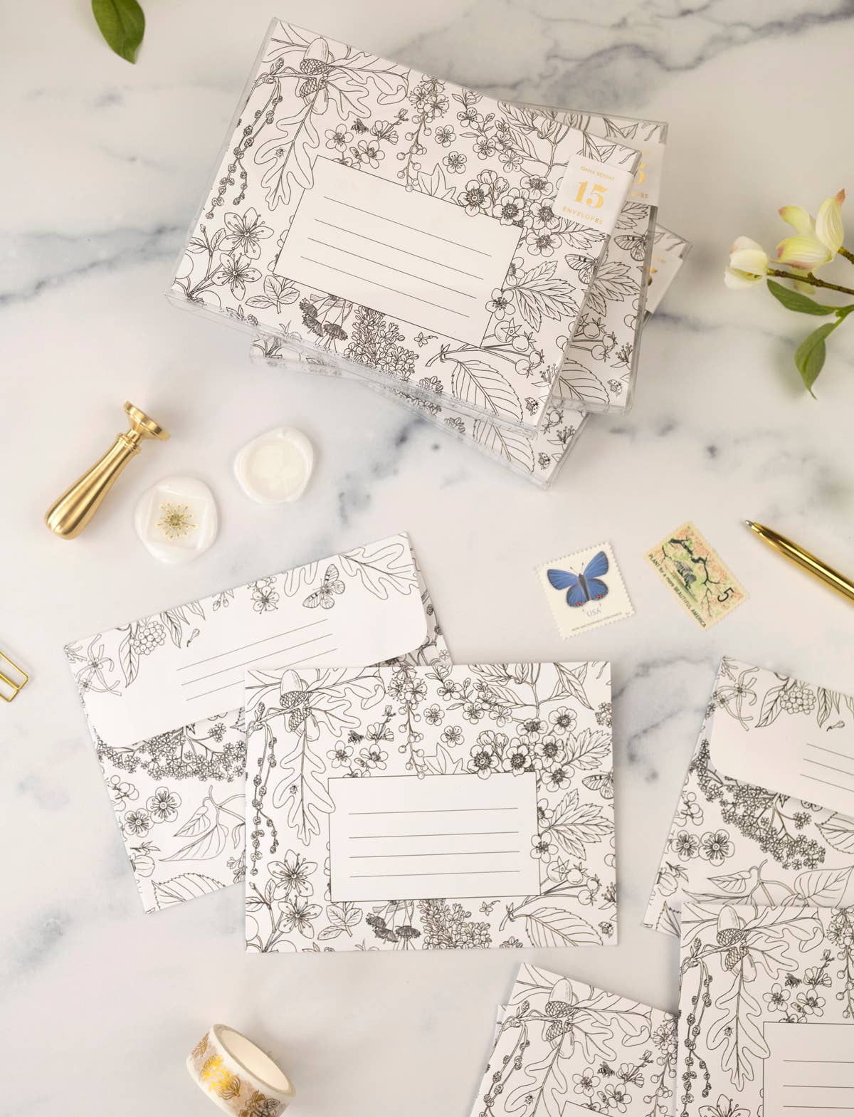 Favorite Story Botanica Paper Co. Tree Blooms / Letter Writing Set