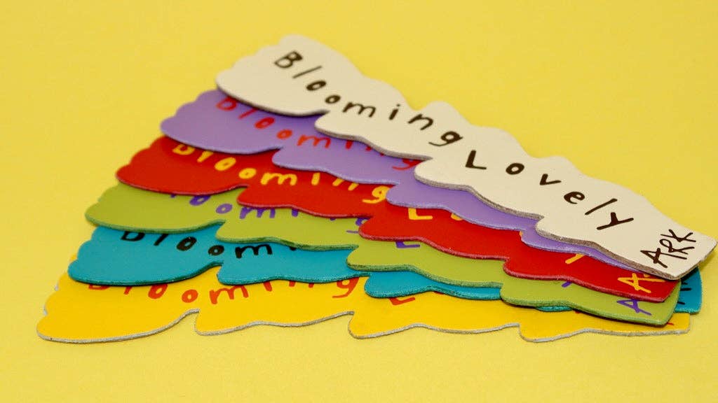 Favorite Story Ark Colour Design Turquoise Tulip Bookmark