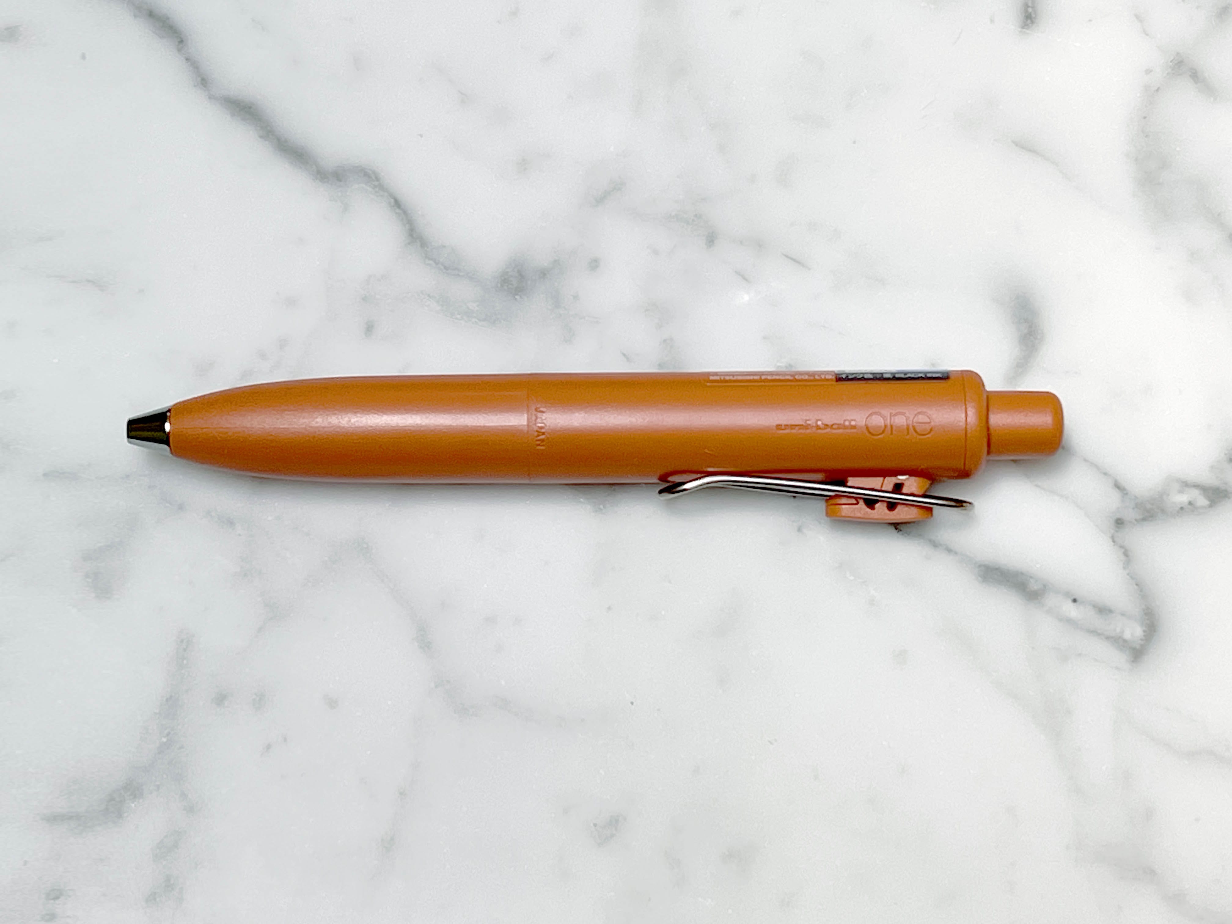 Favorite Story gel pen Muji Mandarin Uni-Ball One P Gel Pen, 0.5mm Black