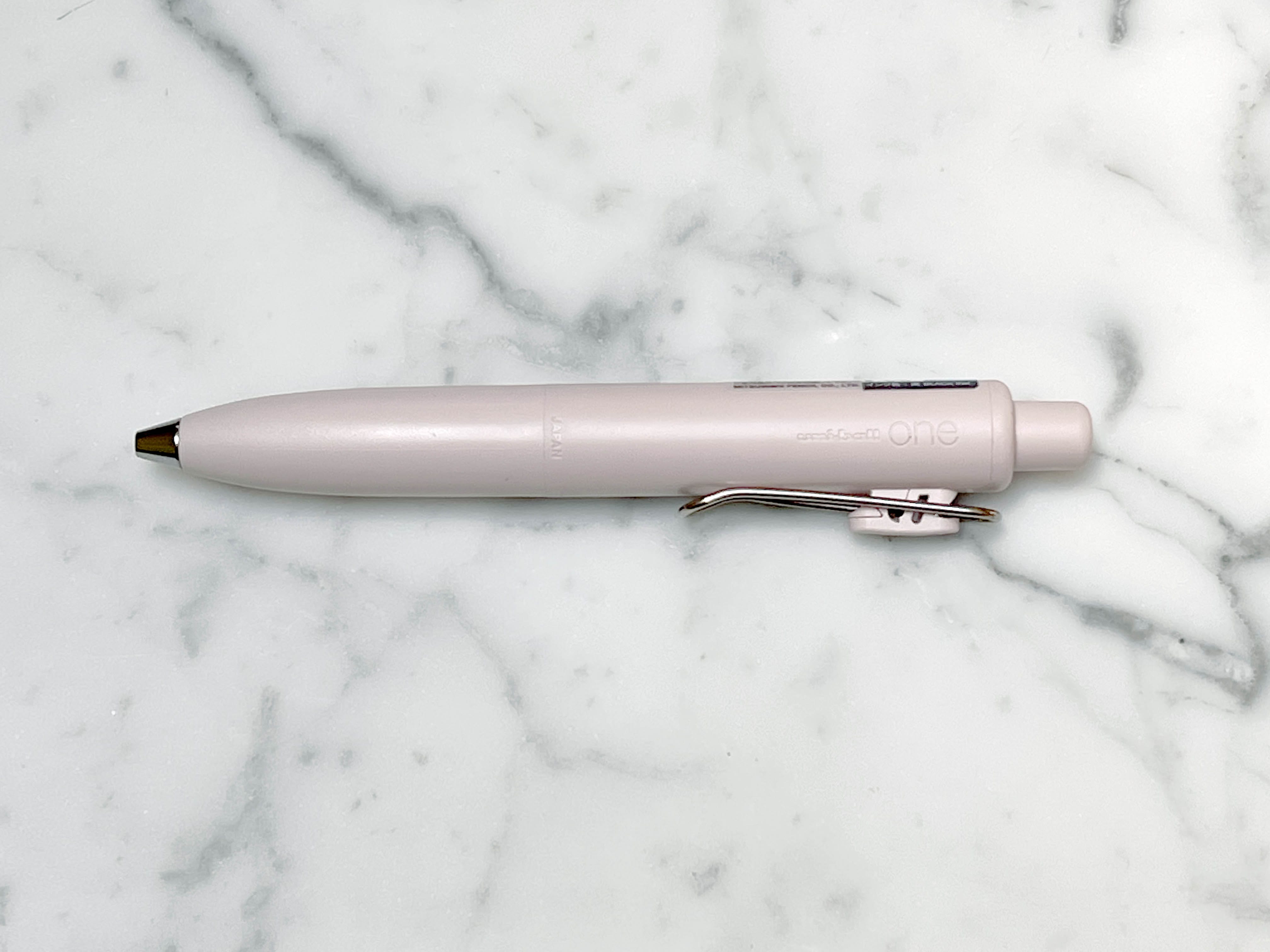 Favorite Story gel pen Muji Peach Uni-Ball One P Gel Pen, 0.5mm Black