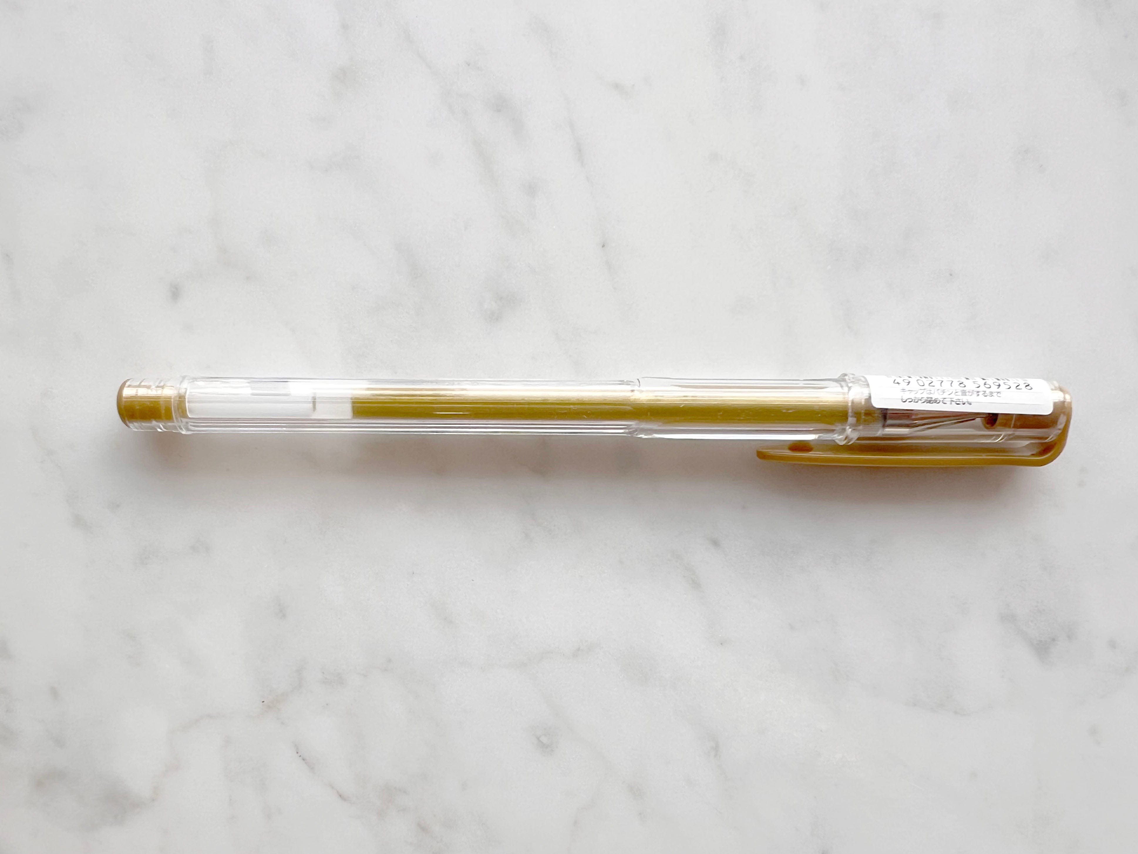 Favorite Story Pen Pilot Gold Uni-Ball Signo Gold Gel Ink Pen, 0.8mm