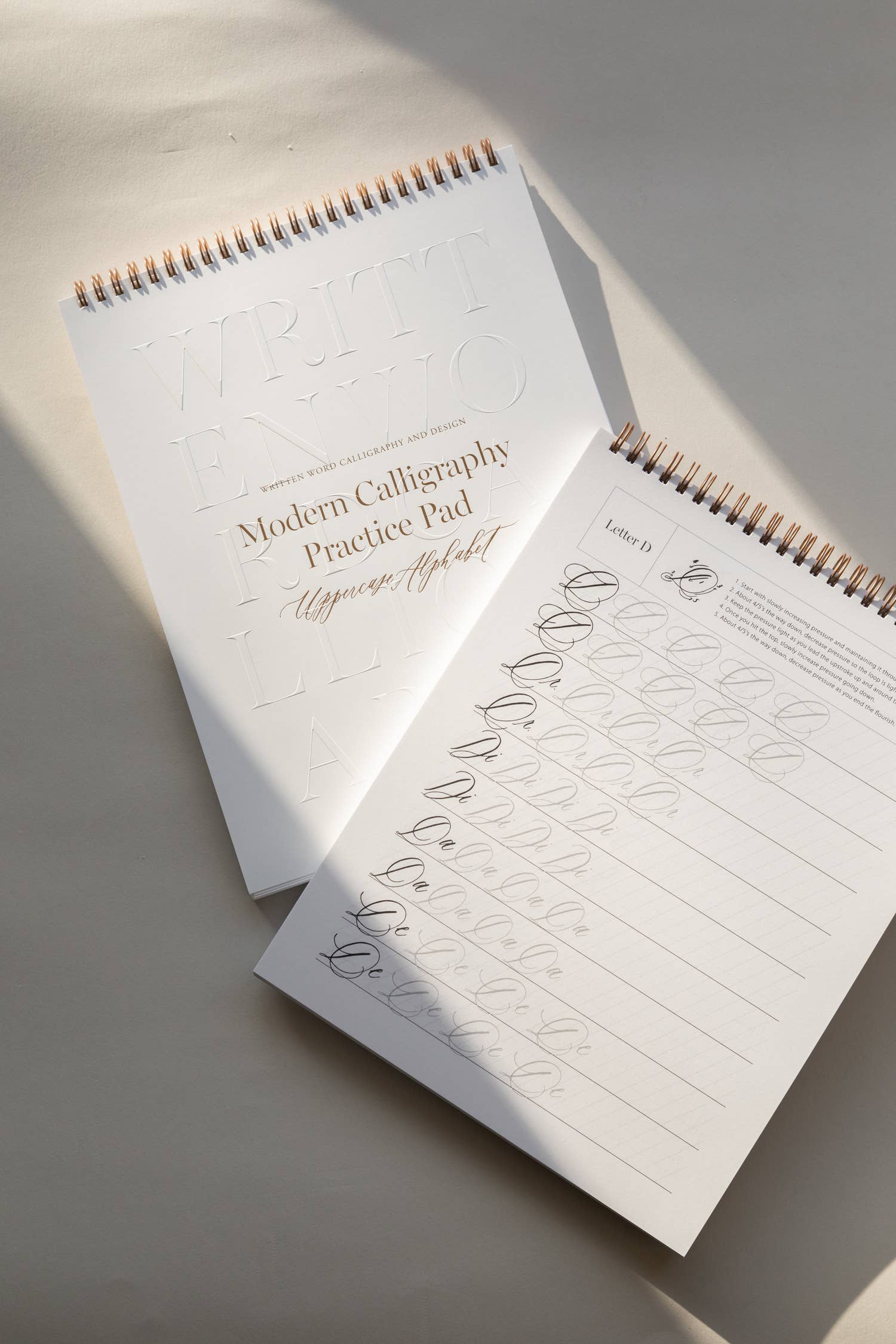 Favorite Story Written Word Calligraphy Uppercase Alphabet Practice Pad