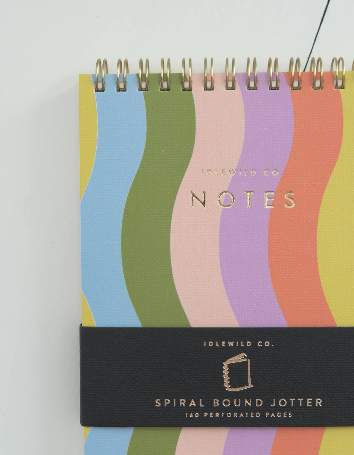 Favorite Story Idlewild Co. Wavy Rainbow Spiral Jotter