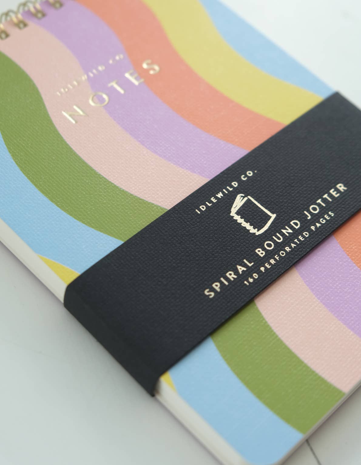 Favorite Story Idlewild Co. Wavy Rainbow Spiral Jotter