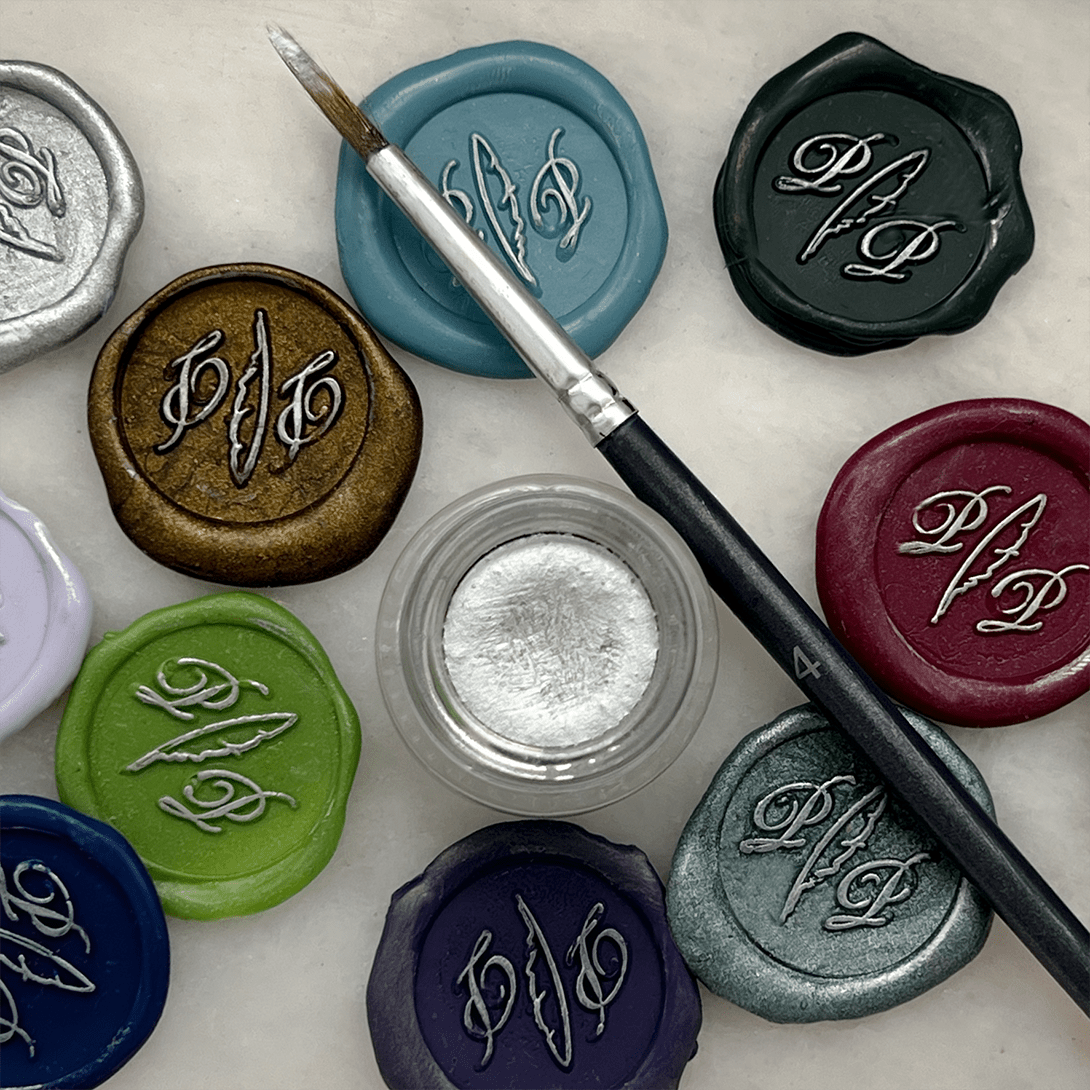 Favorite Story Papier Plume silver Wax Seal Metallic Highlighter Cremes from Italy