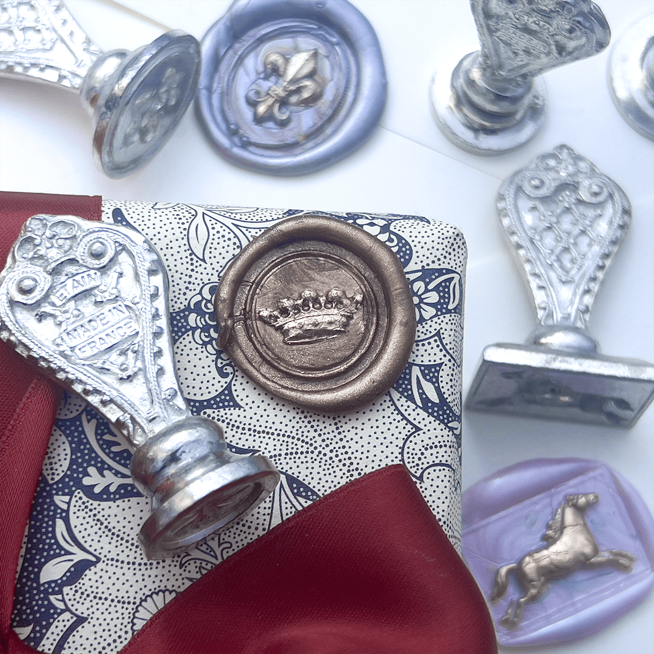 Favorite Story Papier Plume Wax Seals from France - Cast Pewter - 17 UNIQUE 3D Designs