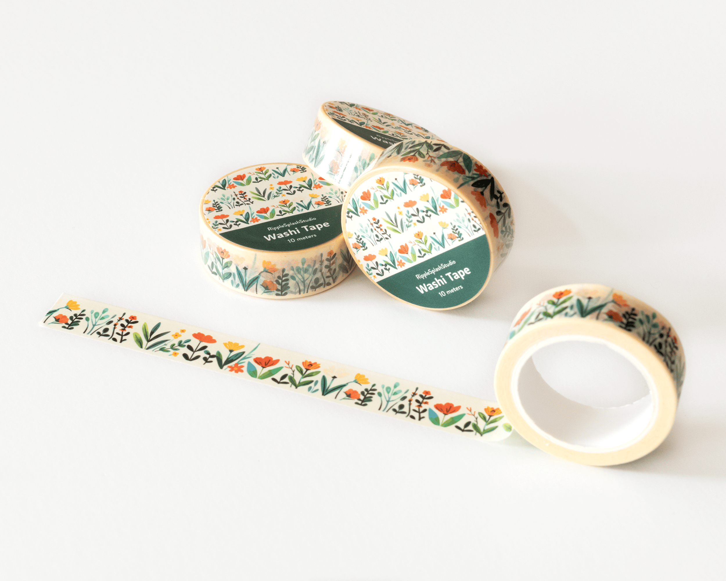 Favorite Story RippleSplash Studio Wildflower Botanical Washi Tape