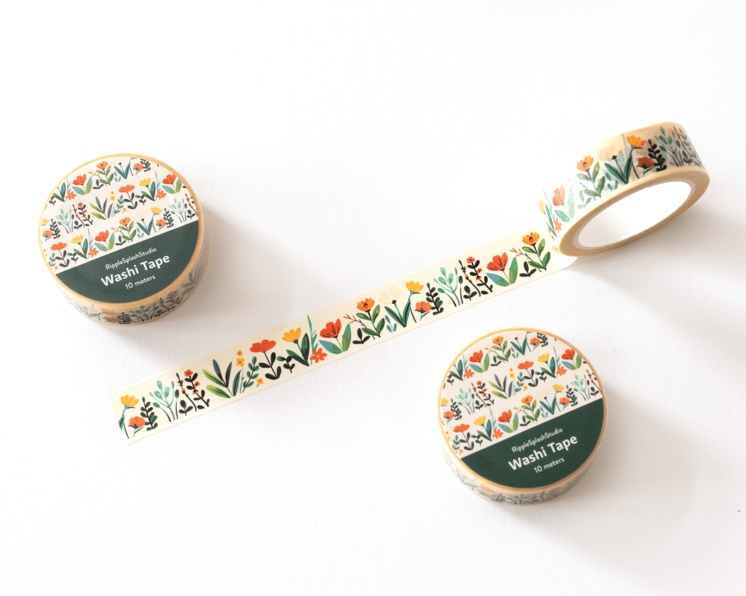 Favorite Story RippleSplash Studio Wildflower Botanical Washi Tape
