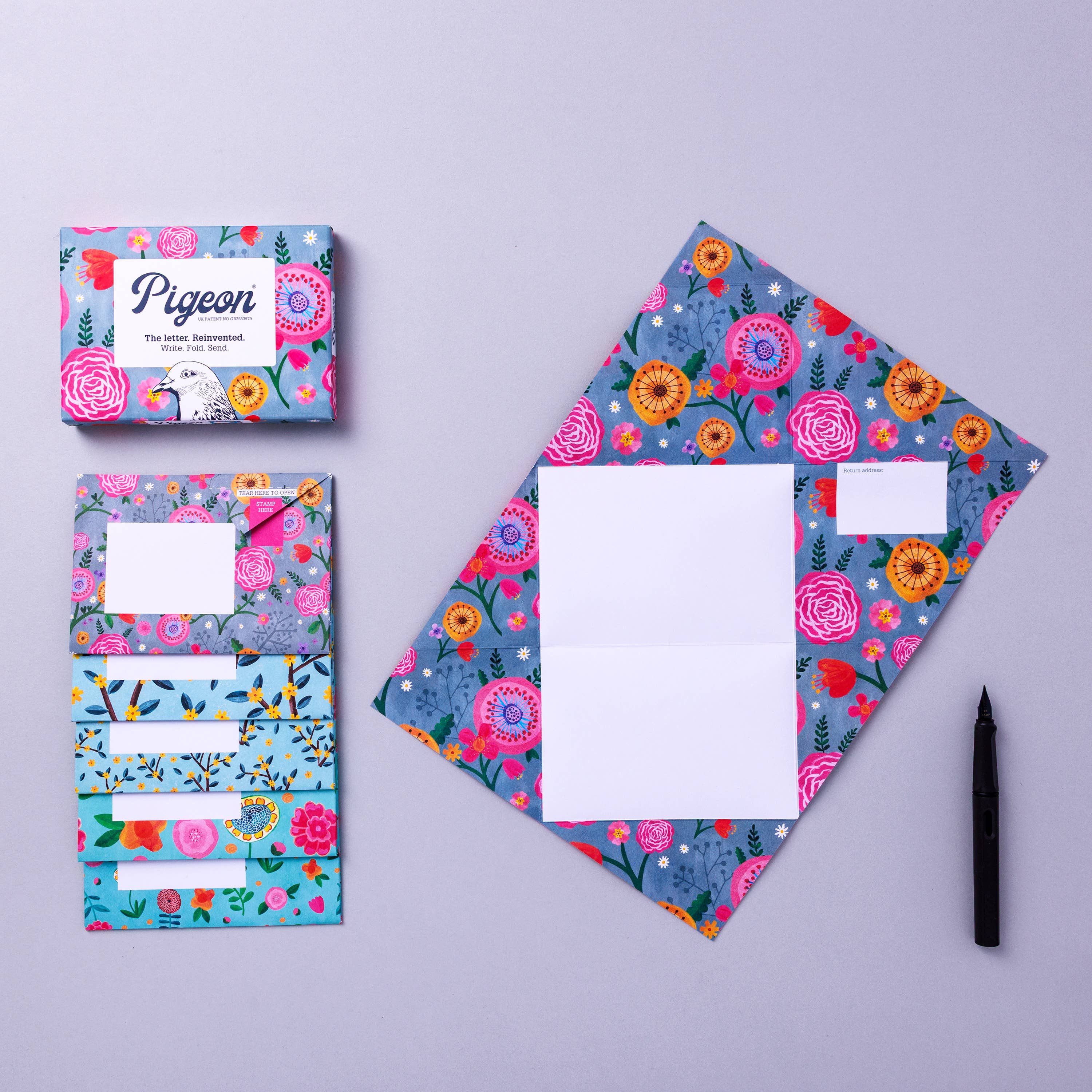 Favorite Story pigeonposted Wildflower Pigeon Artisan Letter Pack - pack of 6 letters