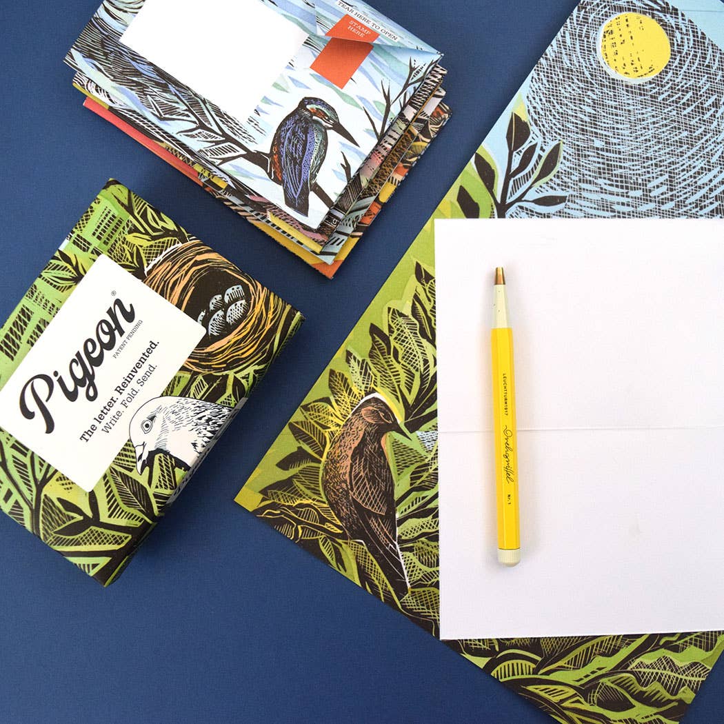 Favorite Story pigeonposted Wonderfully Wild Pigeon Eco-Friendly Folding Letters x 6